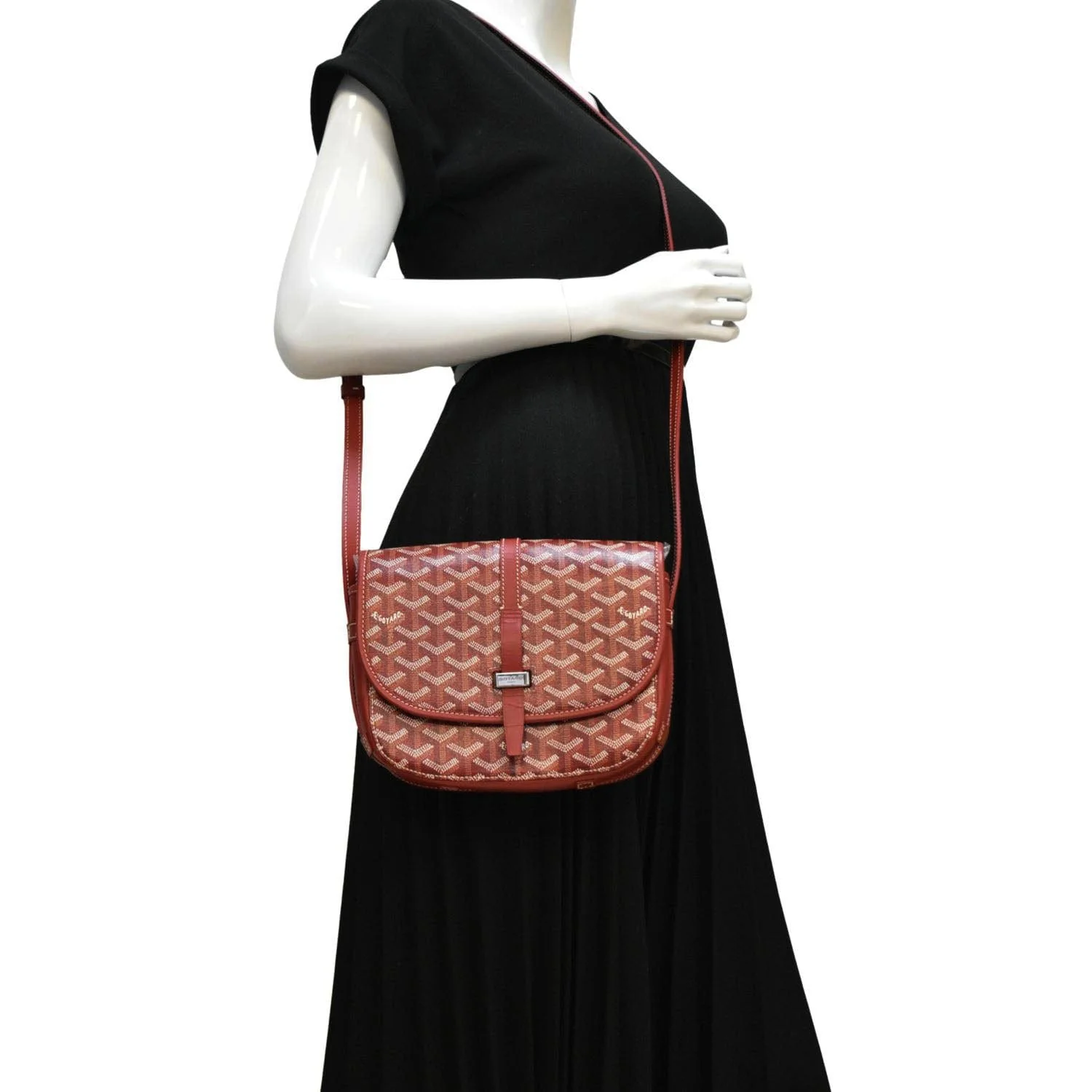 GOYARD Belvedere PM Canvas Messenger Bag Red - Image 2