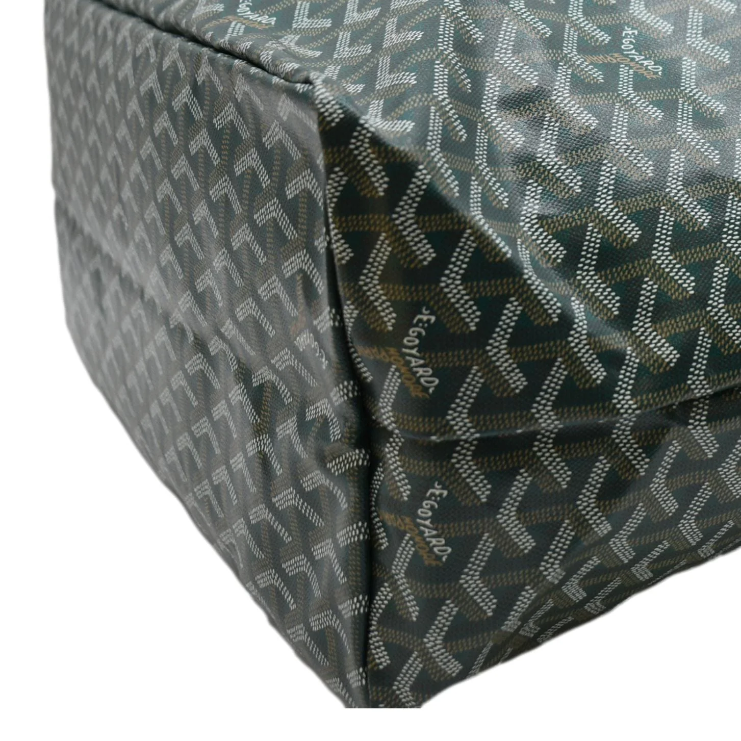GOYARD Saint Louis GM Canvas Tote Bag Green - Image 6