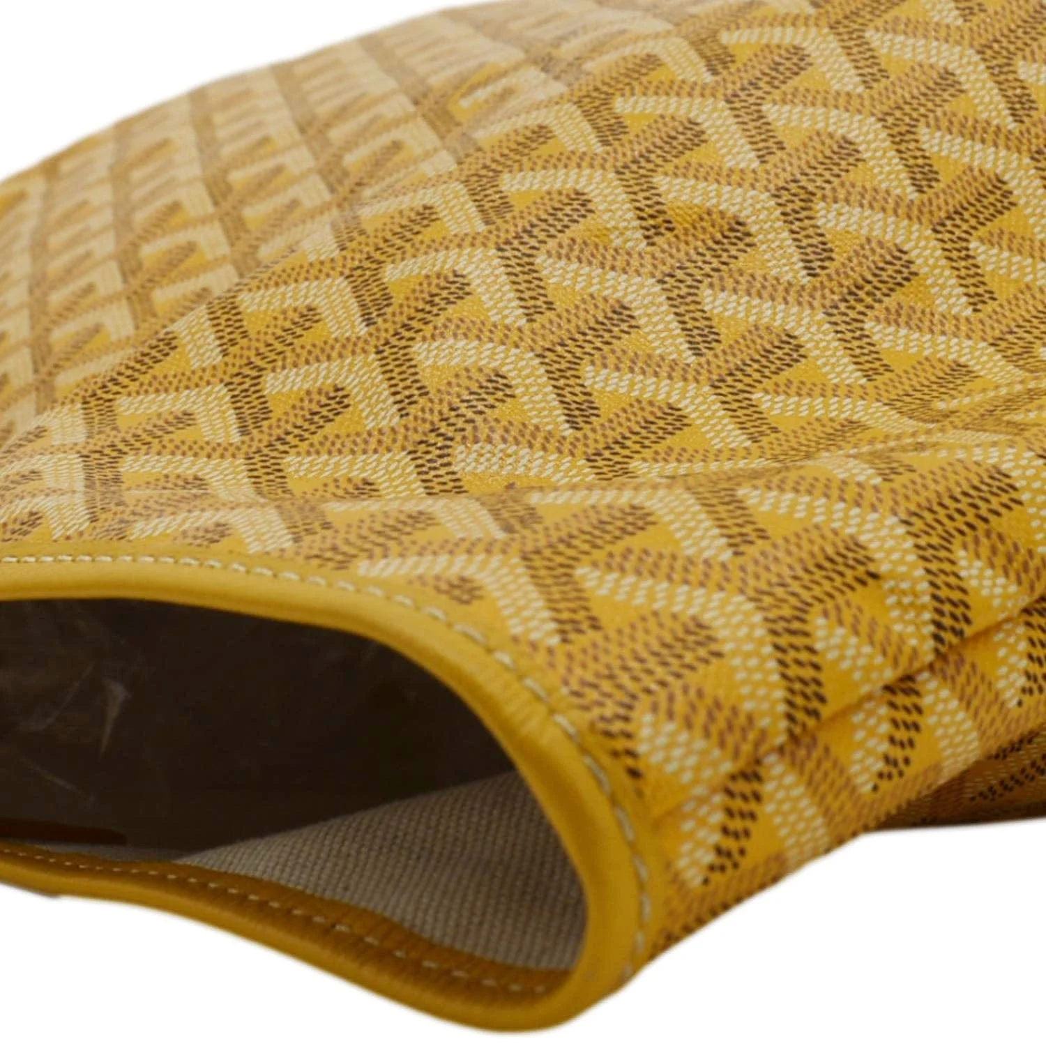 GOYARD Saint Louis PM Chevron Print Canvas Tote Bag Yellow - Image 6