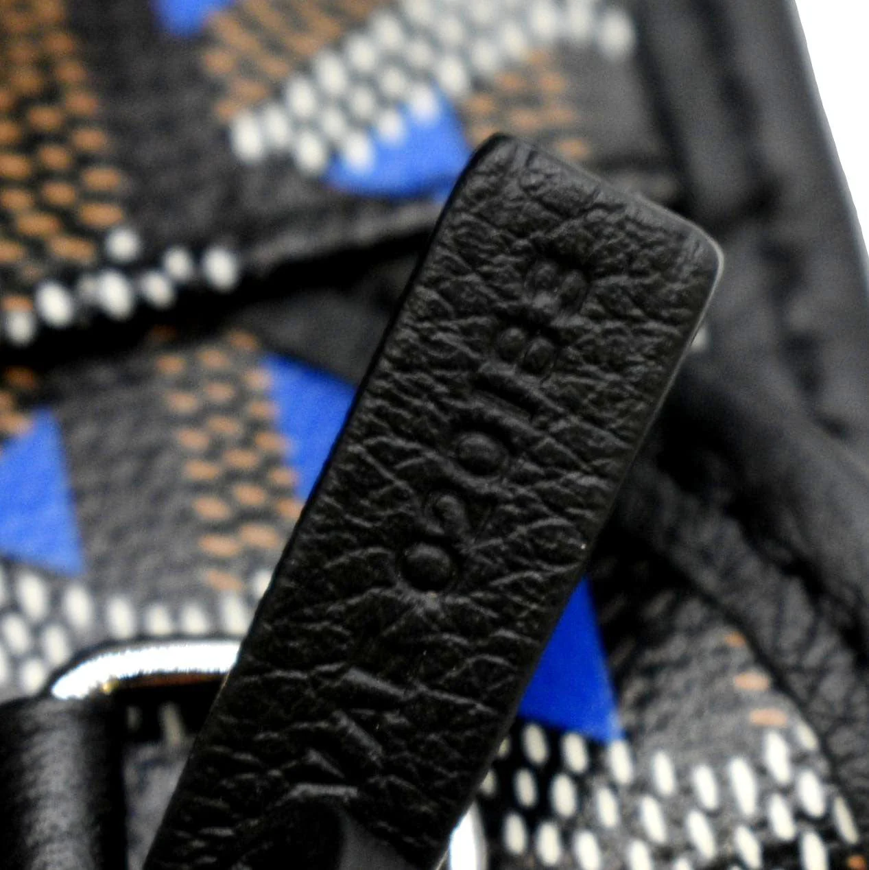 GOYARD Hell Yes Canvas Tote Shoulder Bag Blue - Image 13