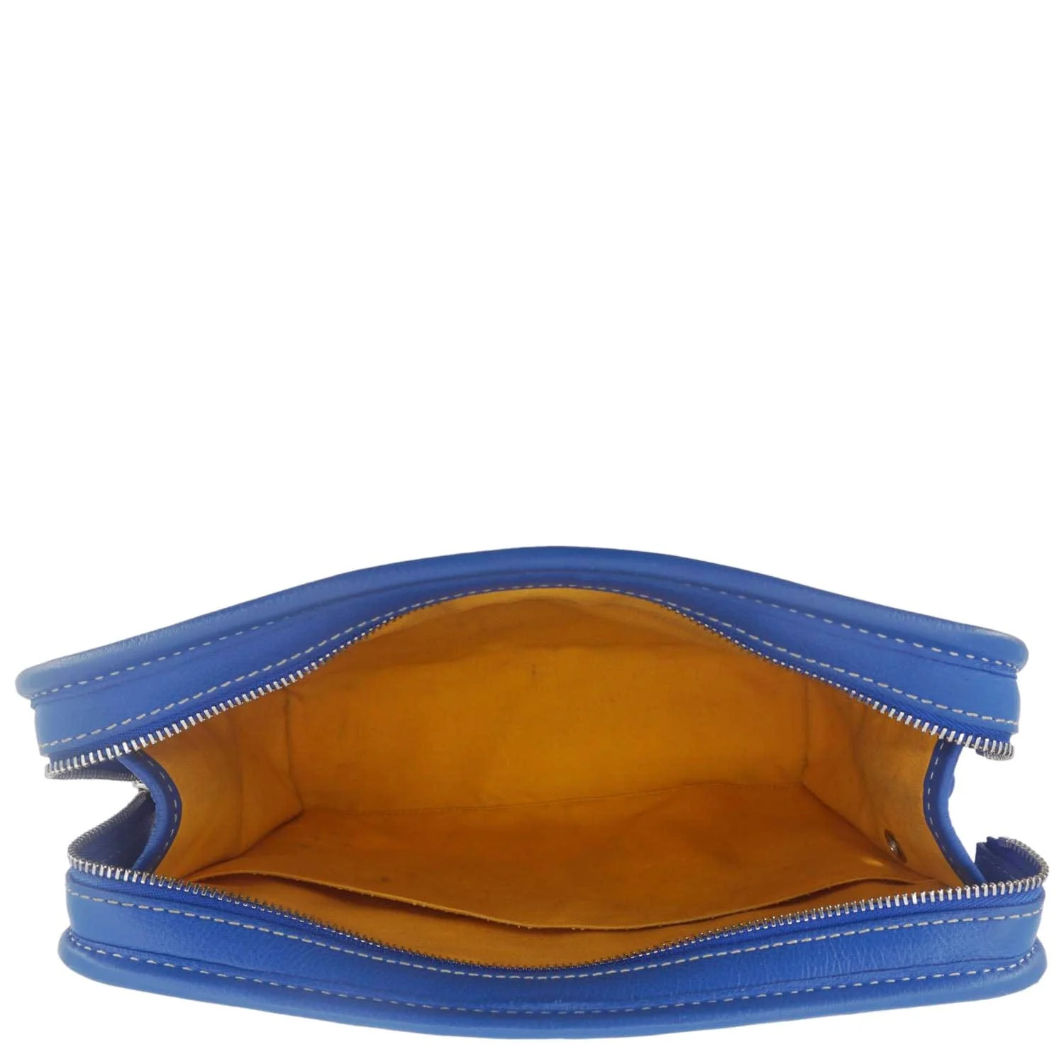 GOYARD Jouvence Chevron Print Canvas Toiletry Bag Blue - Image 11