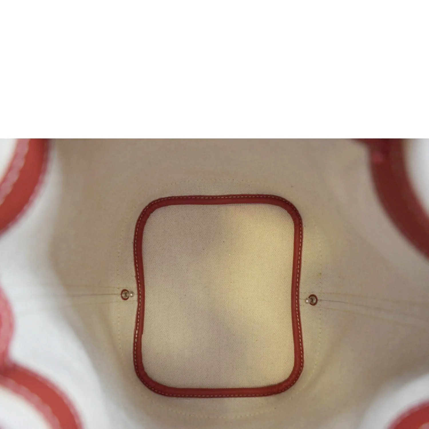 GOYARD Petit Flot Canvas Bucket Bag Red - Image 11