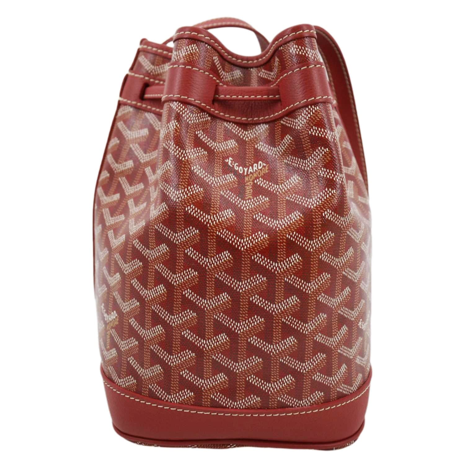GOYARD Petit Flot Canvas Bucket Bag Red - Image 4