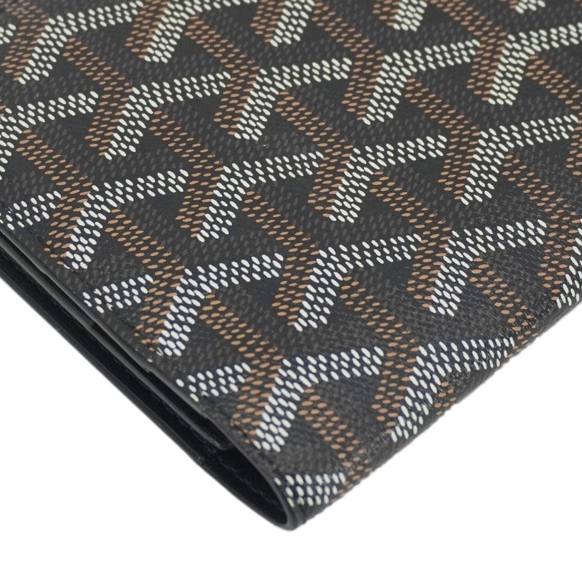 GOYARD Richelieu Chevron Canvas Wallet Black - Image 7