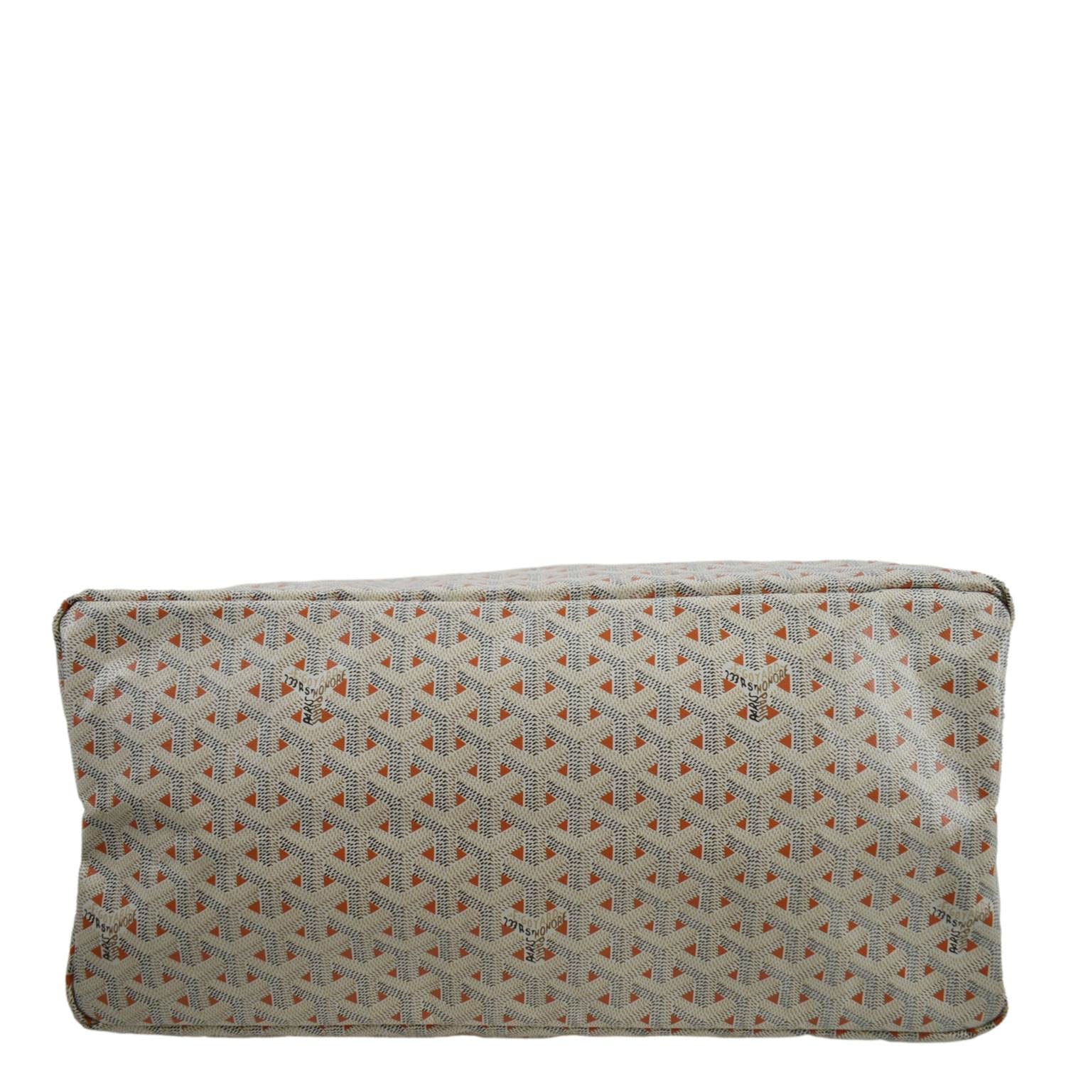 GOYARD Saint Louis Claire Voie GM Canvas Tote Shoulder Bag White - Image 10