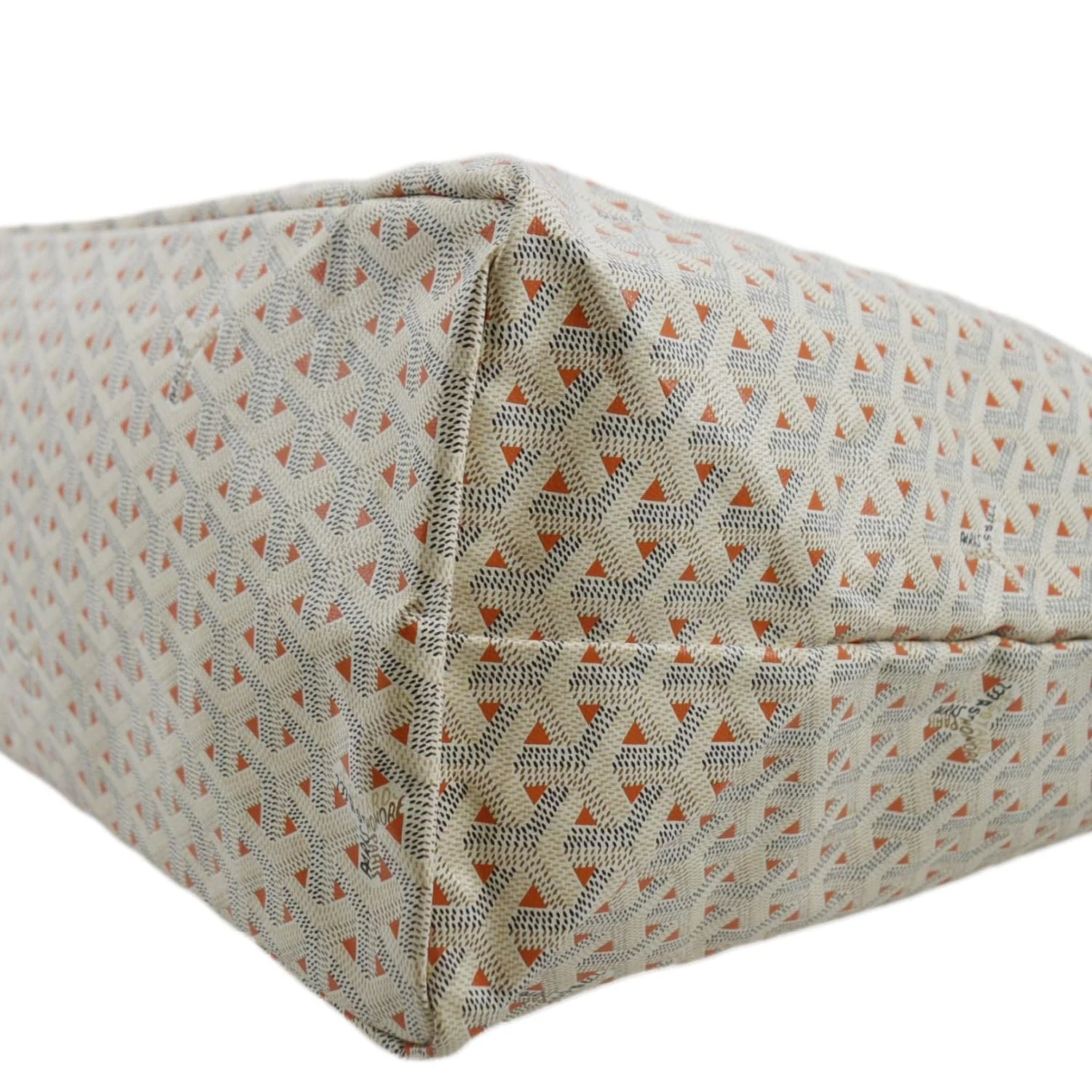 GOYARD Saint Louis Claire Voie GM Canvas Tote Shoulder Bag White - Image 8