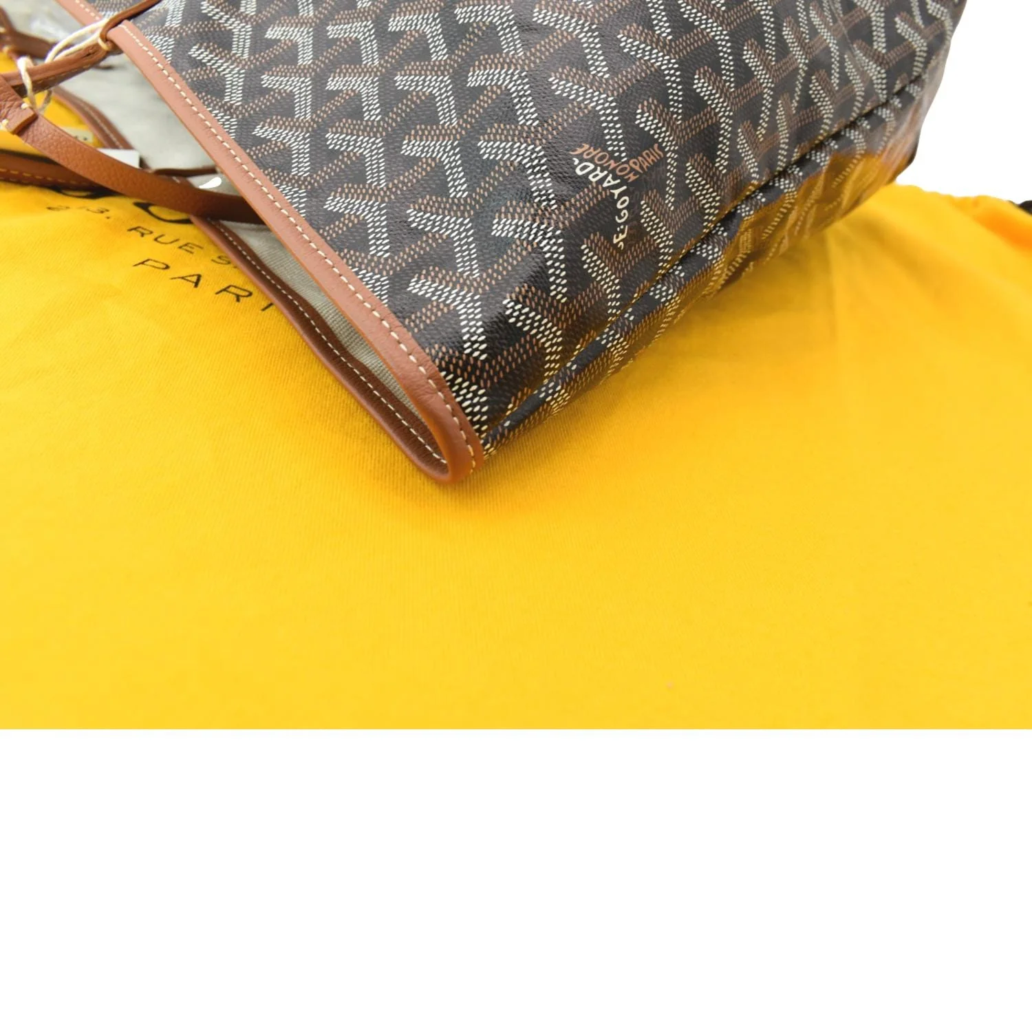 GOYARD Saint Louis GM Canvas Tote Shoulder Bag Tan - Image 5