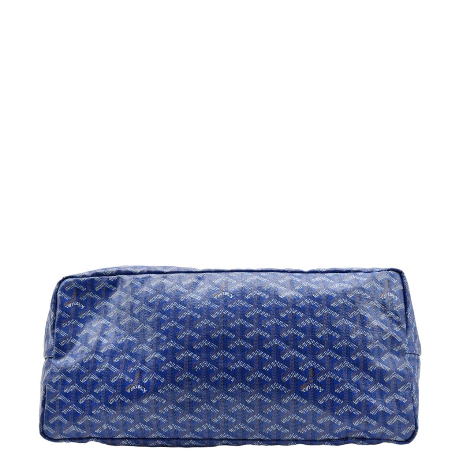 GOYARD Saint Louis GM Canvas Tote Bag Blue - Image 10