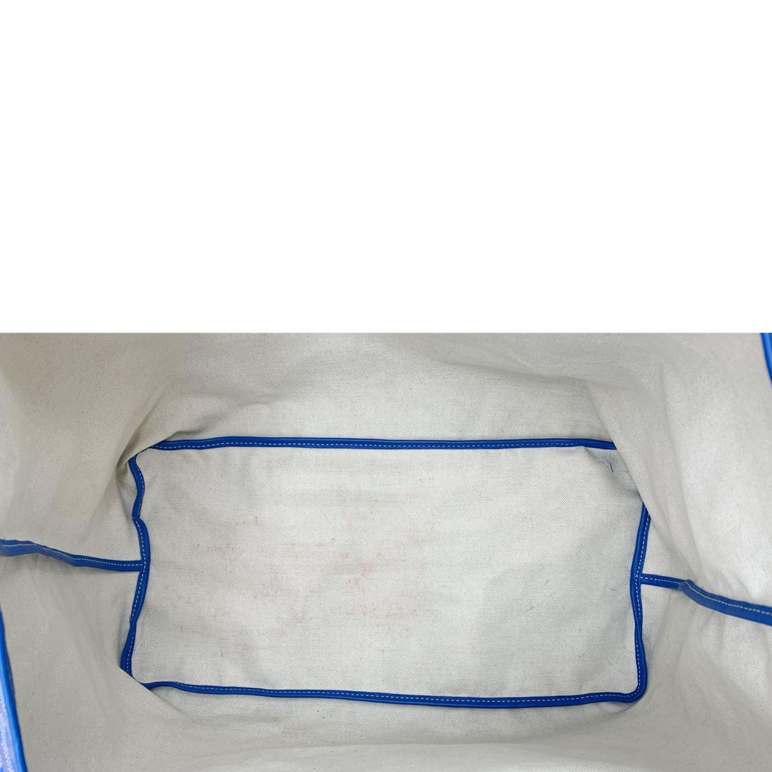 GOYARD Saint Louis GM Canvas Tote Bag Blue - Image 13