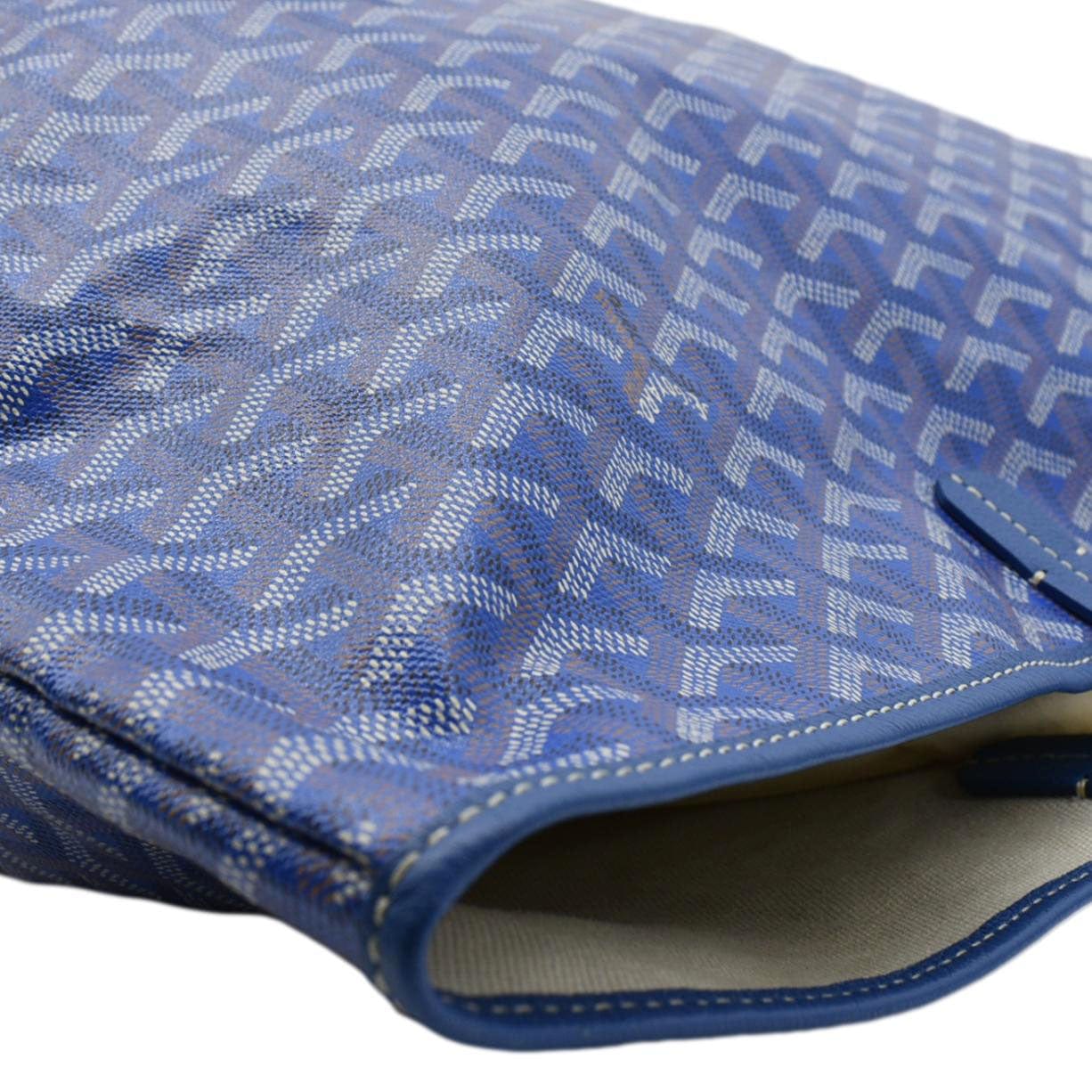 GOYARD Saint Louis GM Canvas Tote Bag Blue - Image 6