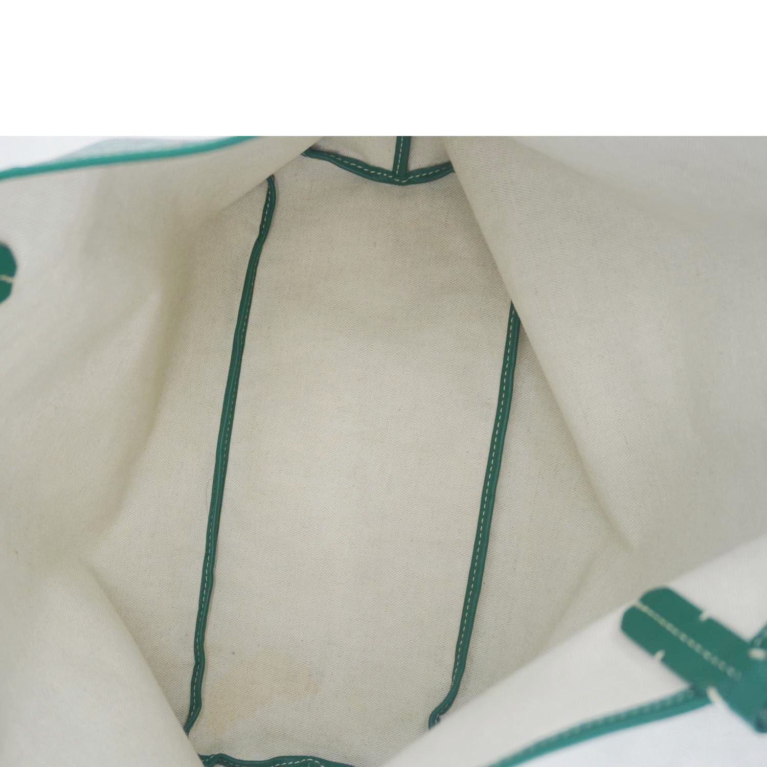 GOYARD Saint Louis PM Chevron Print Canvas Tote Bag Green - Image 12