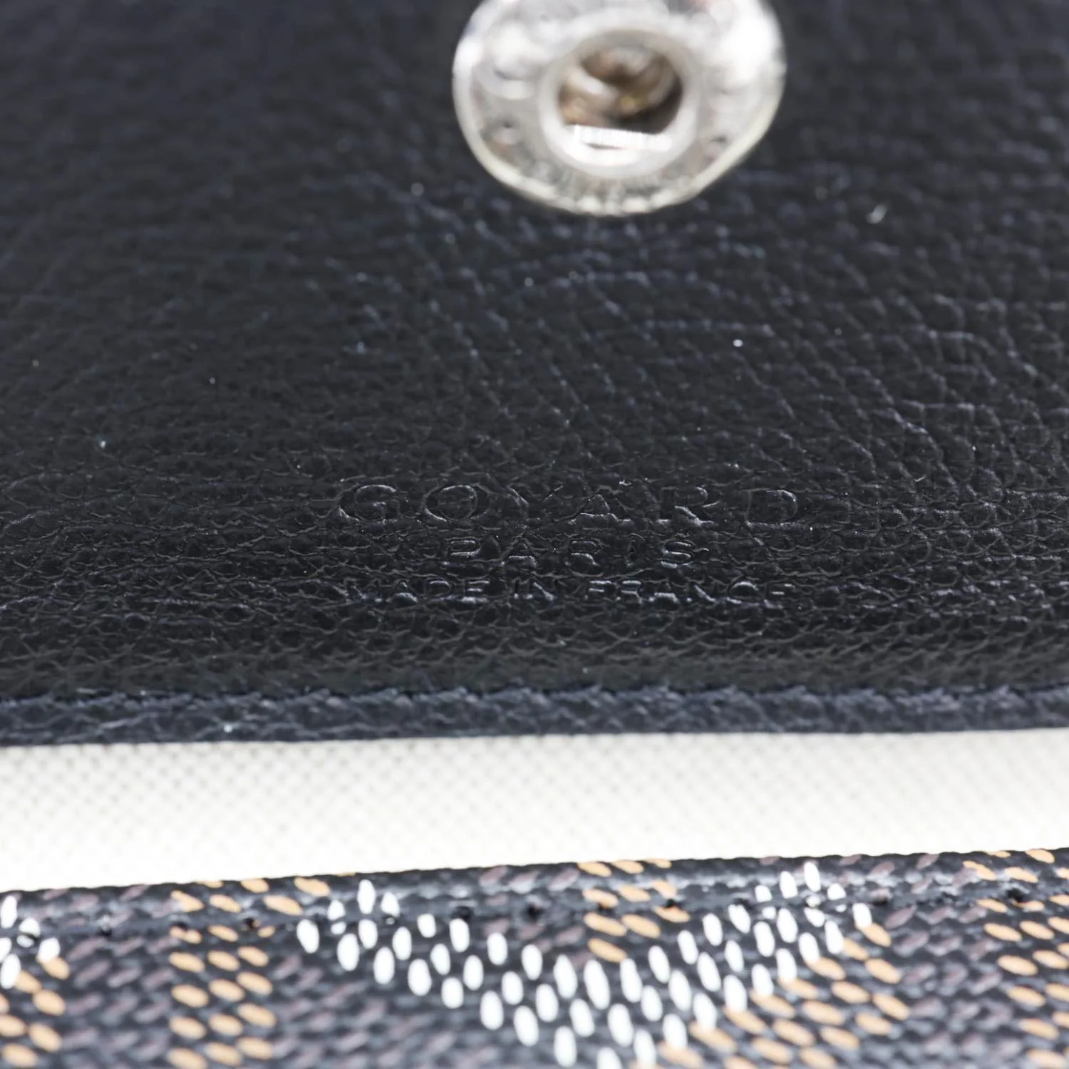 GOYARD Saint Louis PM Chevron Print Canvas Tote Bag Black - Image 13