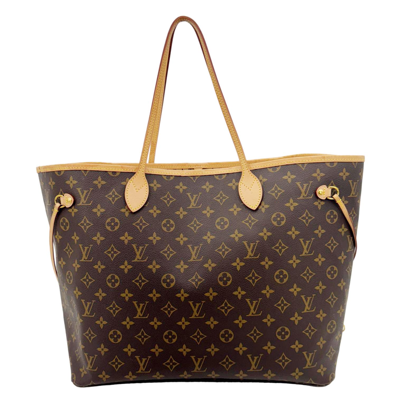 LOUIS VUITTON Neverfull GM Monogram Canvas Tote Bag Brown - Image 5