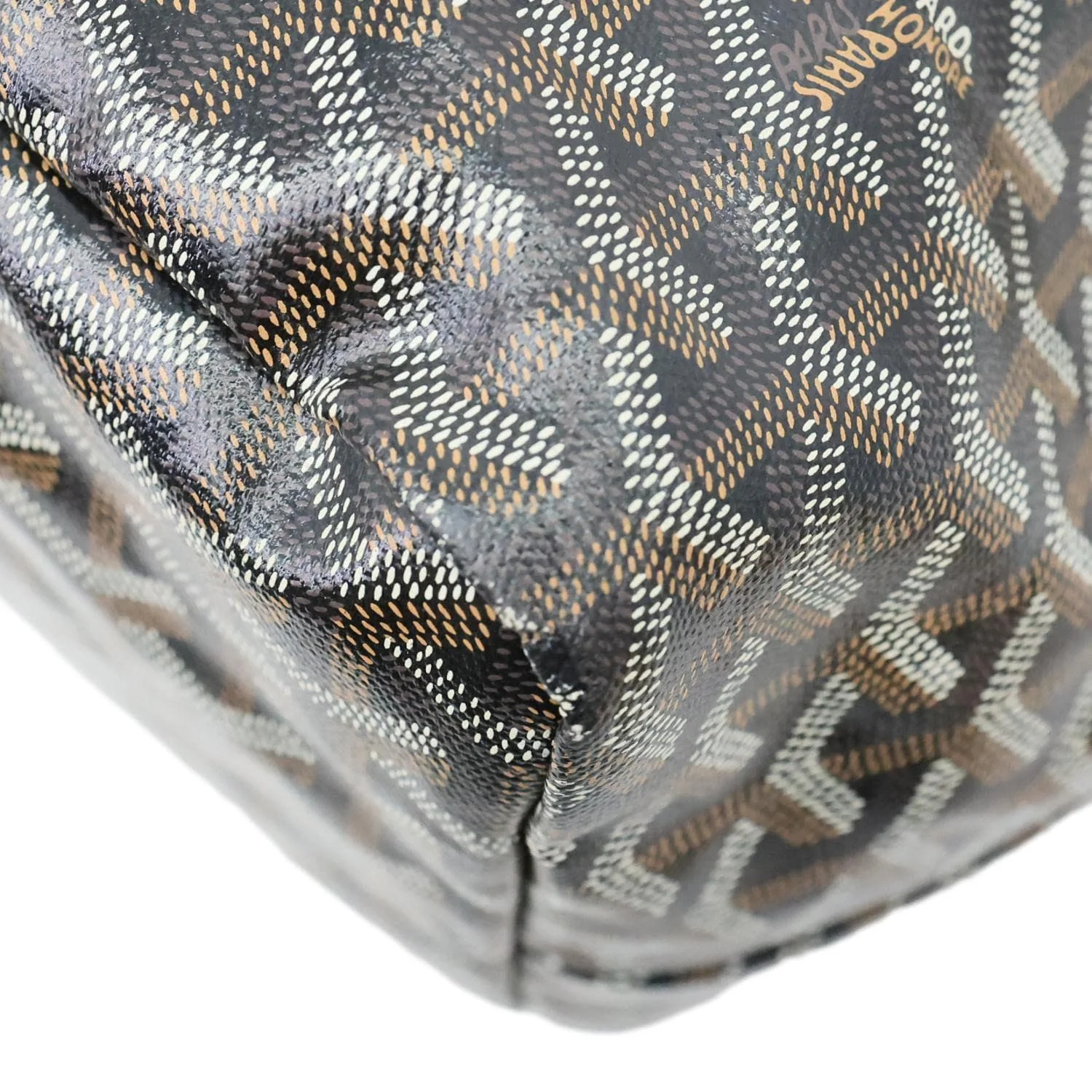 GOYARD Saint Louis GM Chevron Print Canvas Tote Bag Brown - Image 8