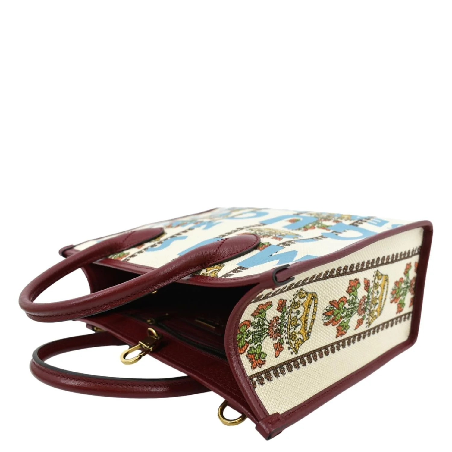 GUCCI 100 Centennial Music Small Jacquard Canvas Tote Bag Ivory 659983 - Image 6