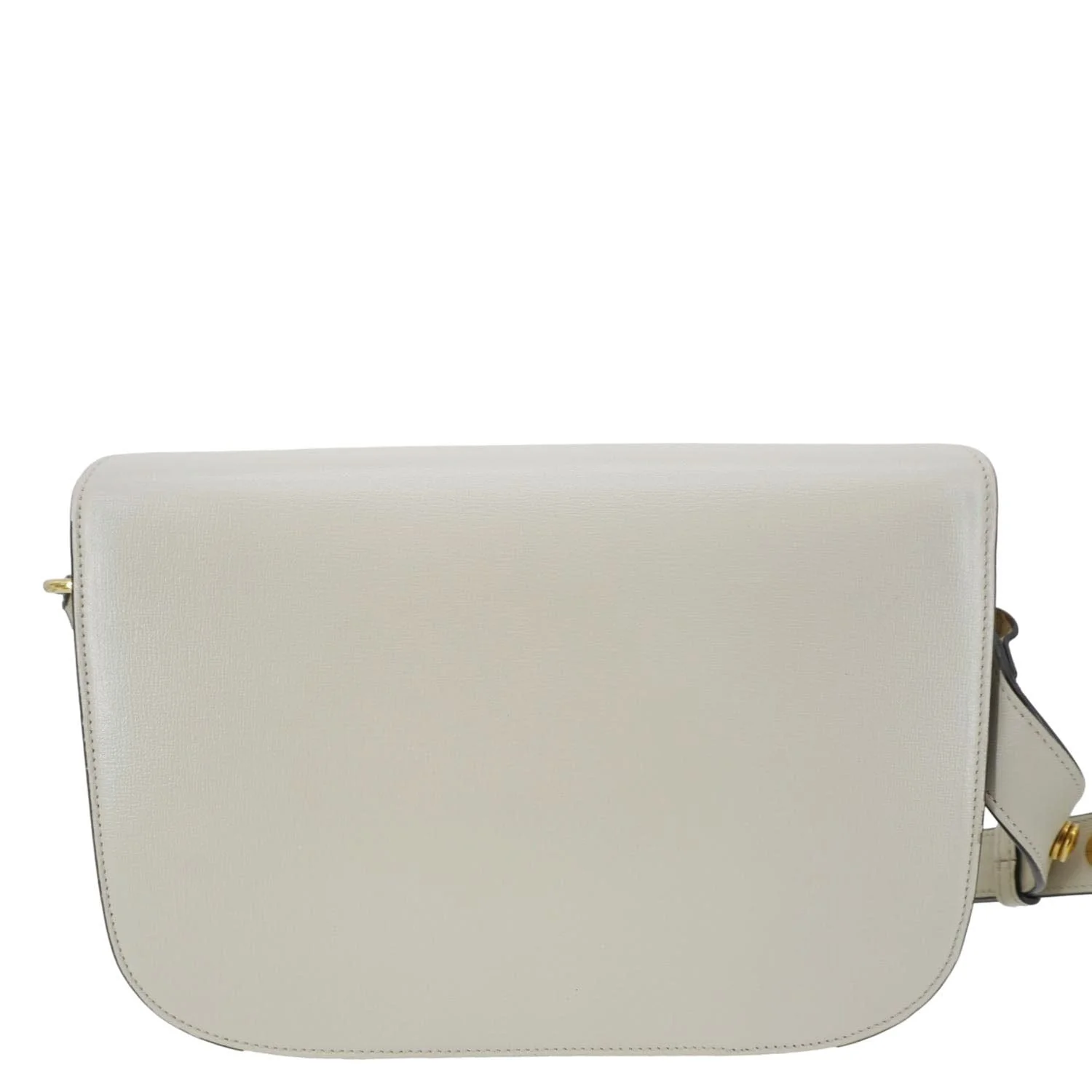 GUCCI Horsebit 1955 Small Leather Shoulder Bag White 602204 - Image 4