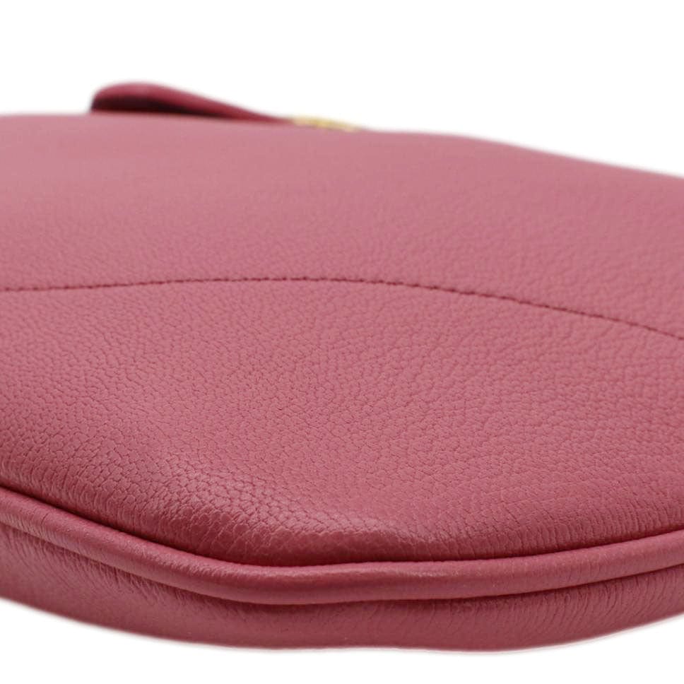 GUCCI Aphrodite Medium Leather Shoulder Bag Dusty Pink 726274 - Image 8