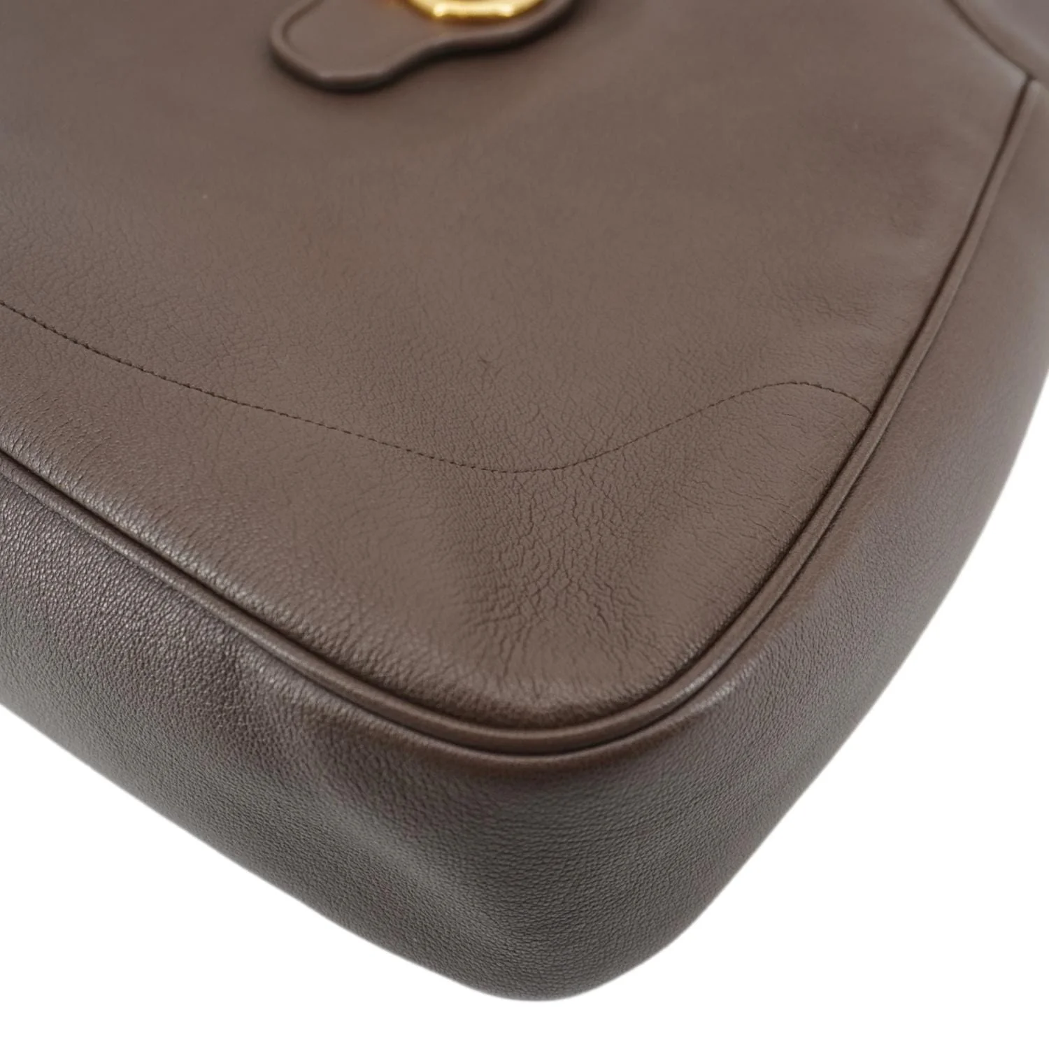 GUCCI Aphrodite Medium Leather Crossbody Bag Brown 755344 - Image 11