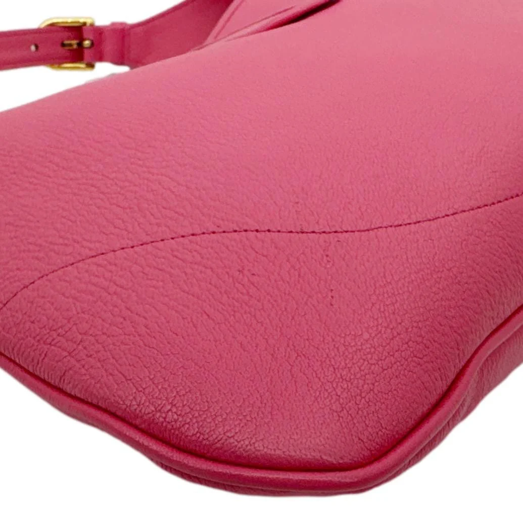 GUCCI Aphrodite Medium Leather Shoulder Bag Pink 726274 - Image 9