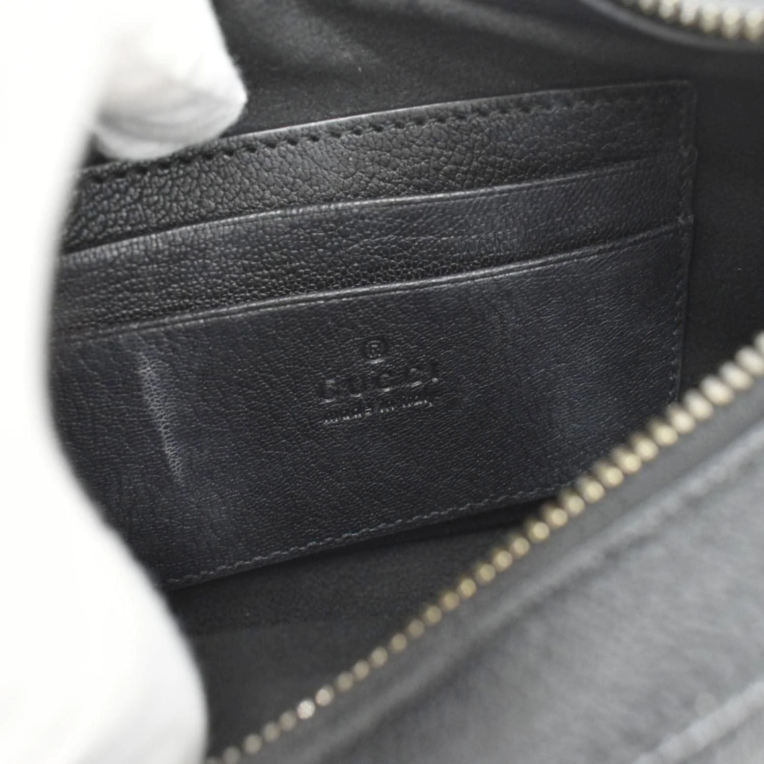 GUCCI Aphrodite Small Leather Shoulder Bag Black 731817 - Image 12