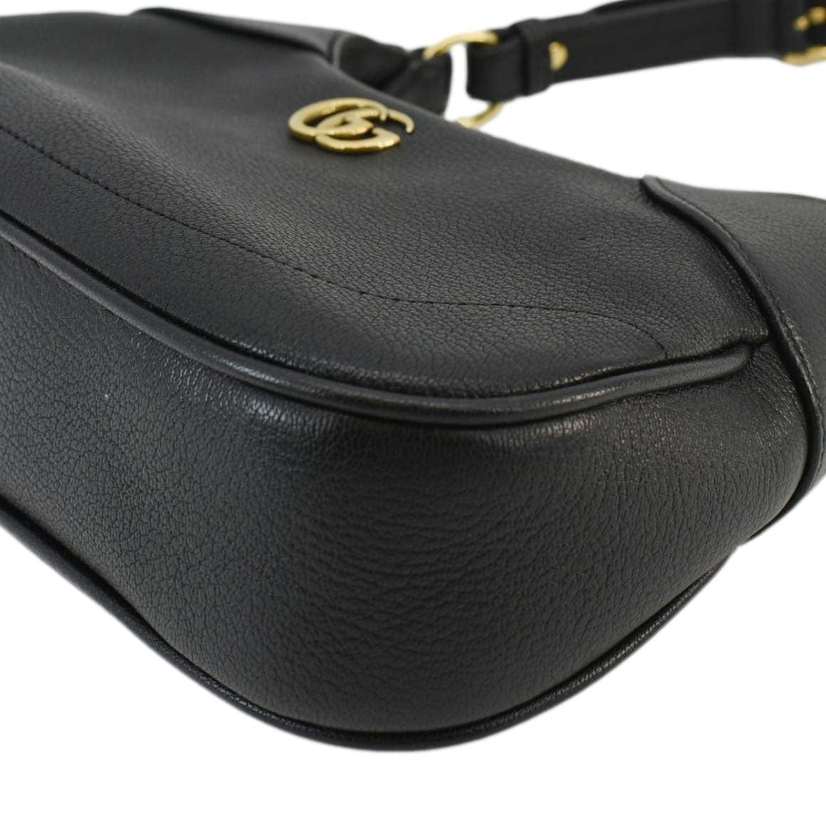 GUCCI Aphrodite Small Leather Shoulder Bag Black 731817 - Image 8