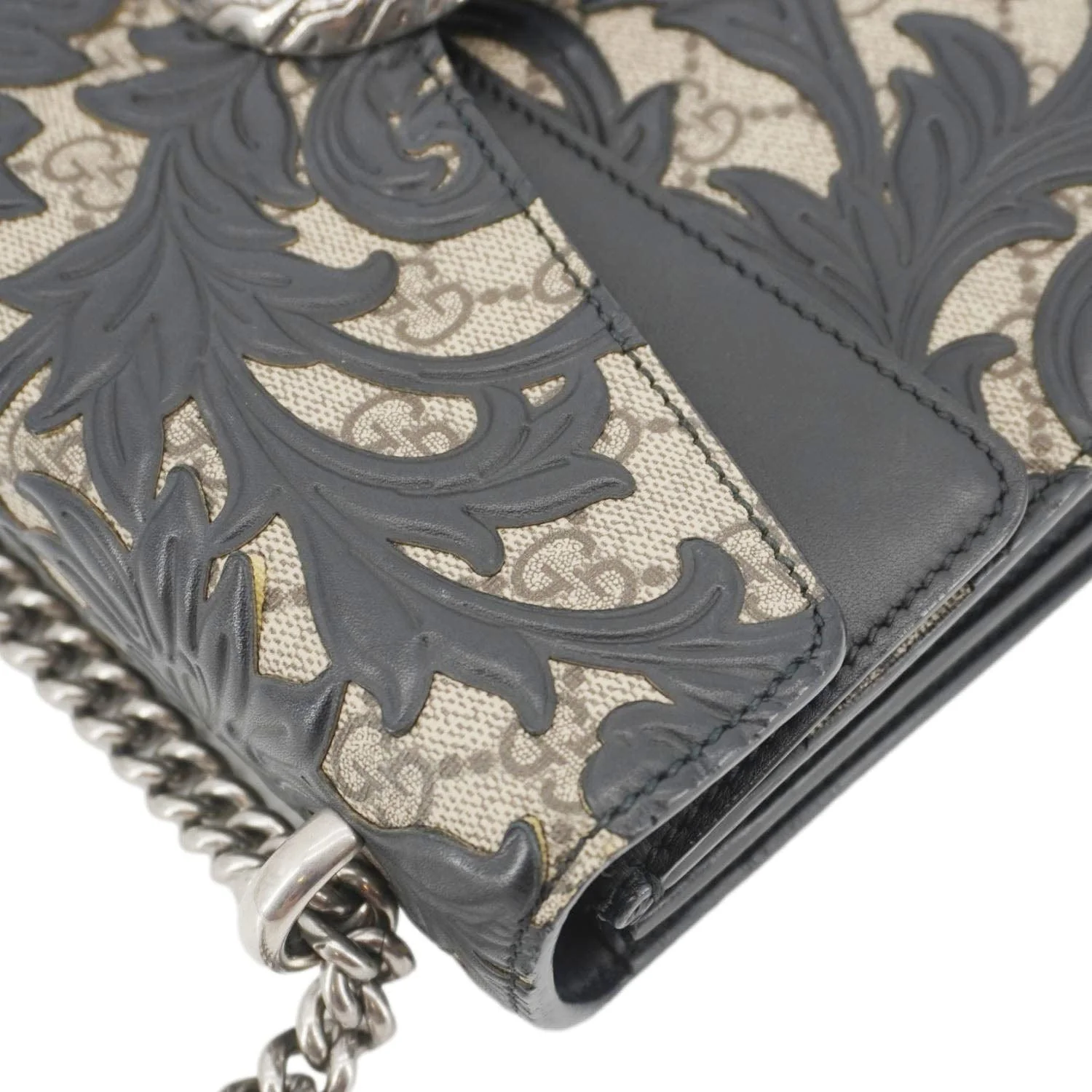 GUCCI Arabesque Small Dionysus GG Supreme Canvas Shoulder Bag Black 400249 - Image 10