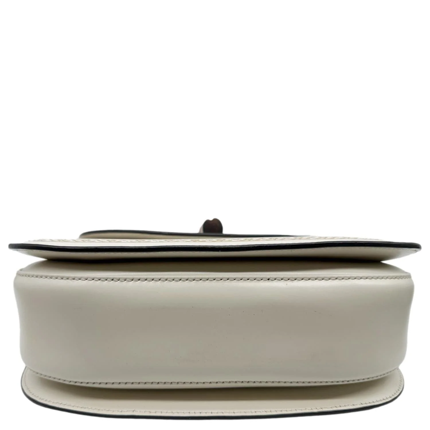 GUCCI Bamboo Web Medium Printed Leather Top Handle Shoulder Bag Off White 495880 - Image 9