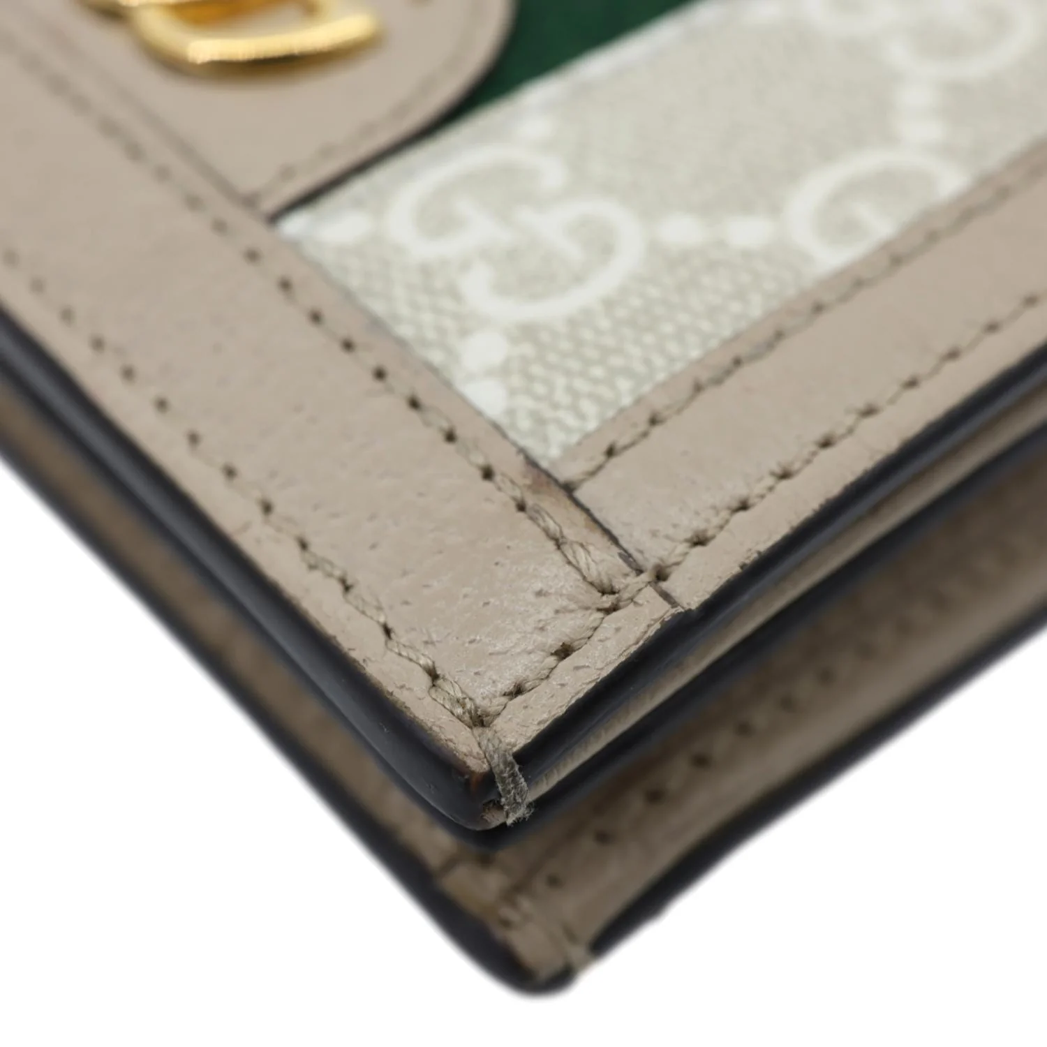 GUCCI Ophidia Web GG Supreme Canvas Card Case Wallet Beige 523155 - Image 10