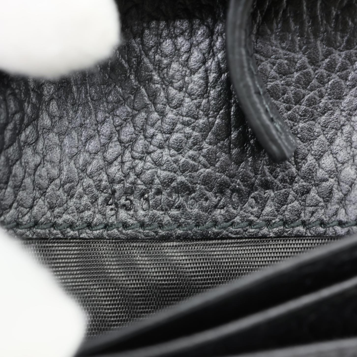 GUCCI GG Petit Marmont Leather Card Case Bi-fold Wallet Black 456126 - Image 14