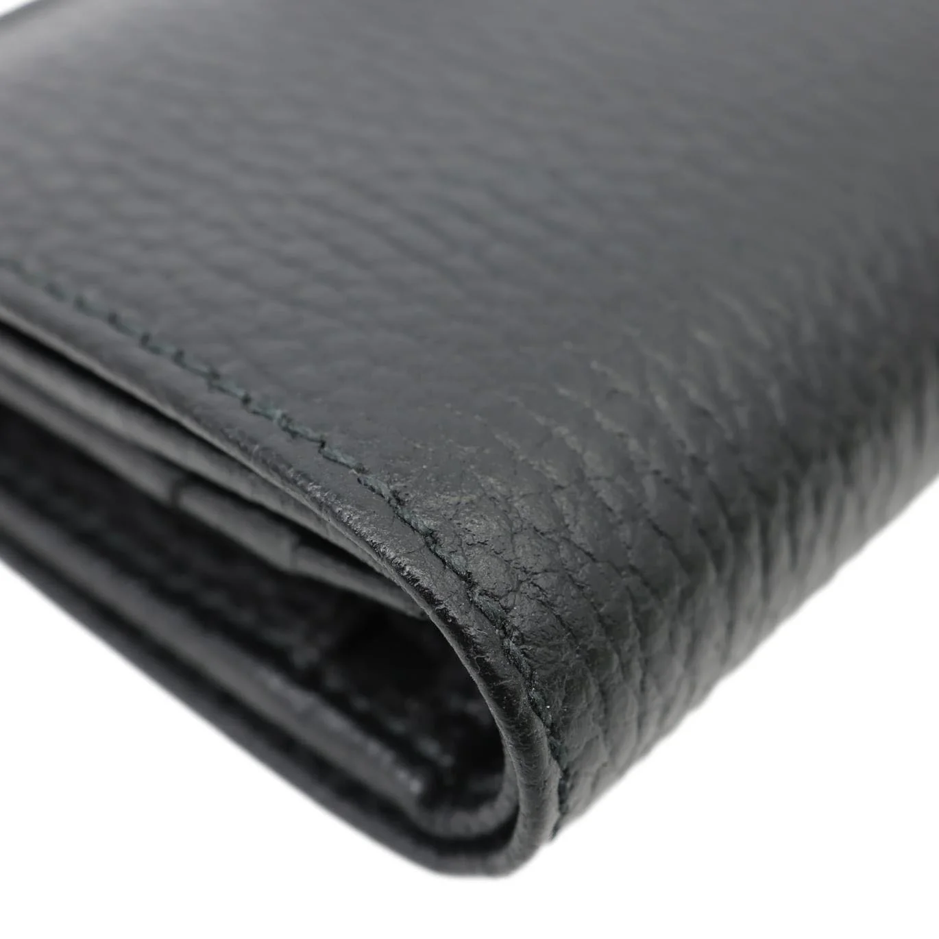 GUCCI GG Petit Marmont Leather Card Case Bi-fold Wallet Black 456126 - Image 6
