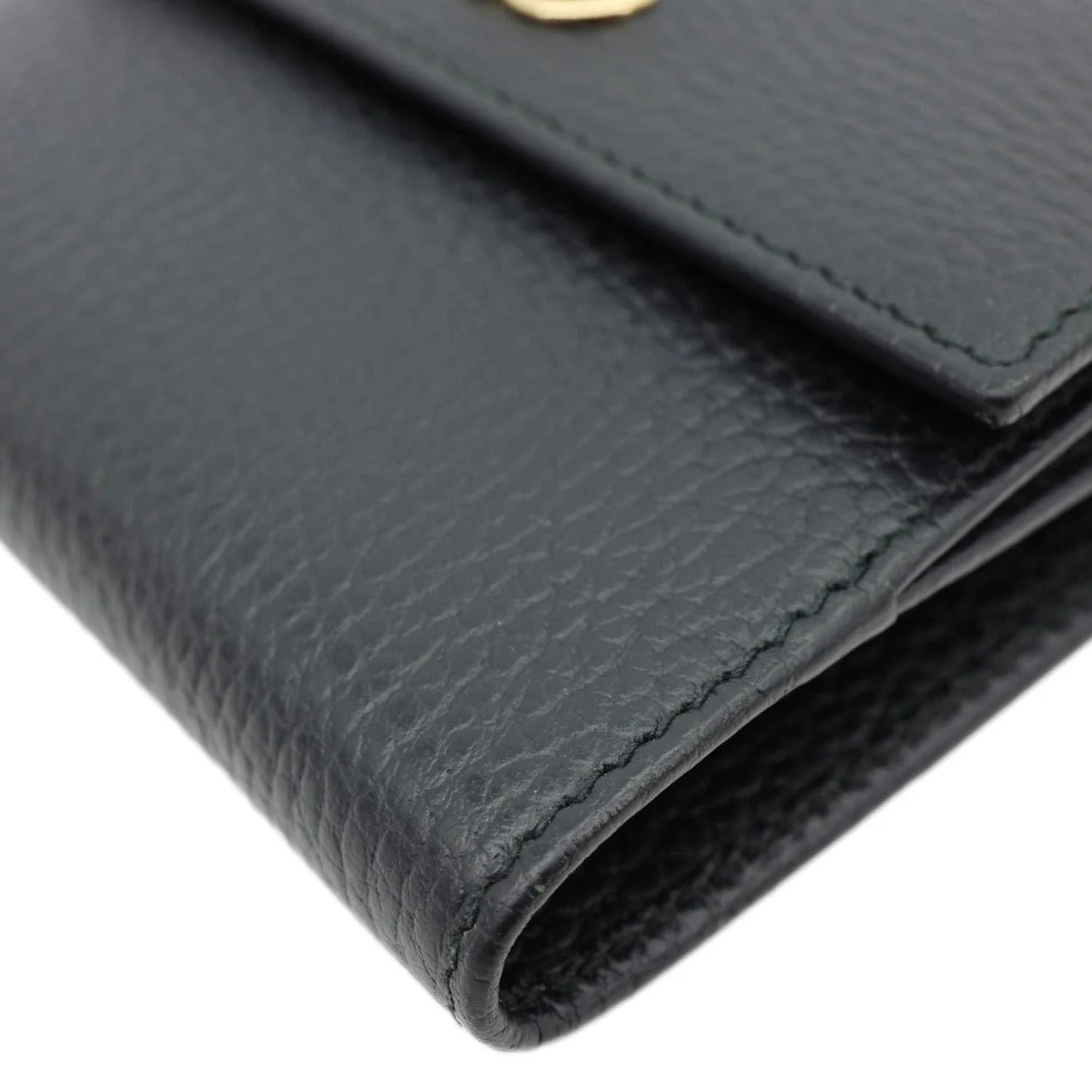 GUCCI GG Marmont Small Leather Bifold Wallet Black 456122 - Image 8