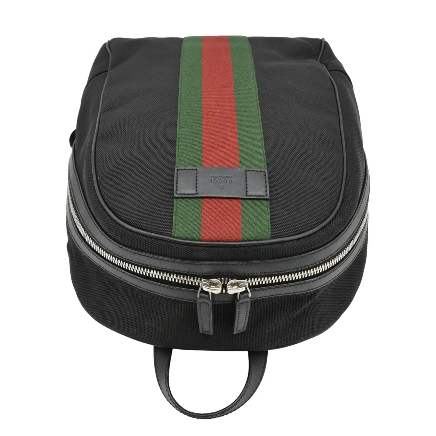 GUCCI Web Stripe Canvas Backpack Black 630918 - Image 4