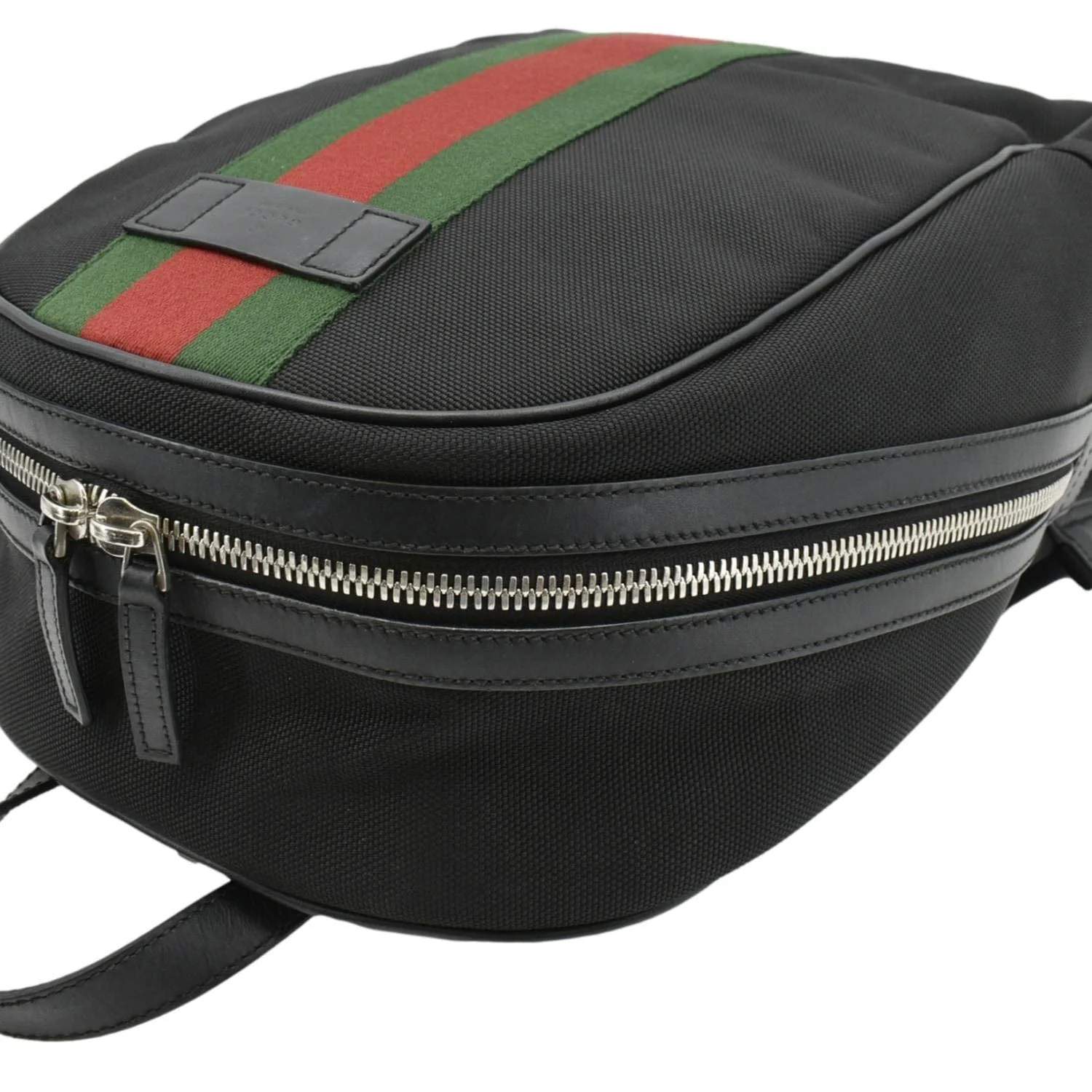 GUCCI Web Stripe Canvas Backpack Black 630918 - Image 6