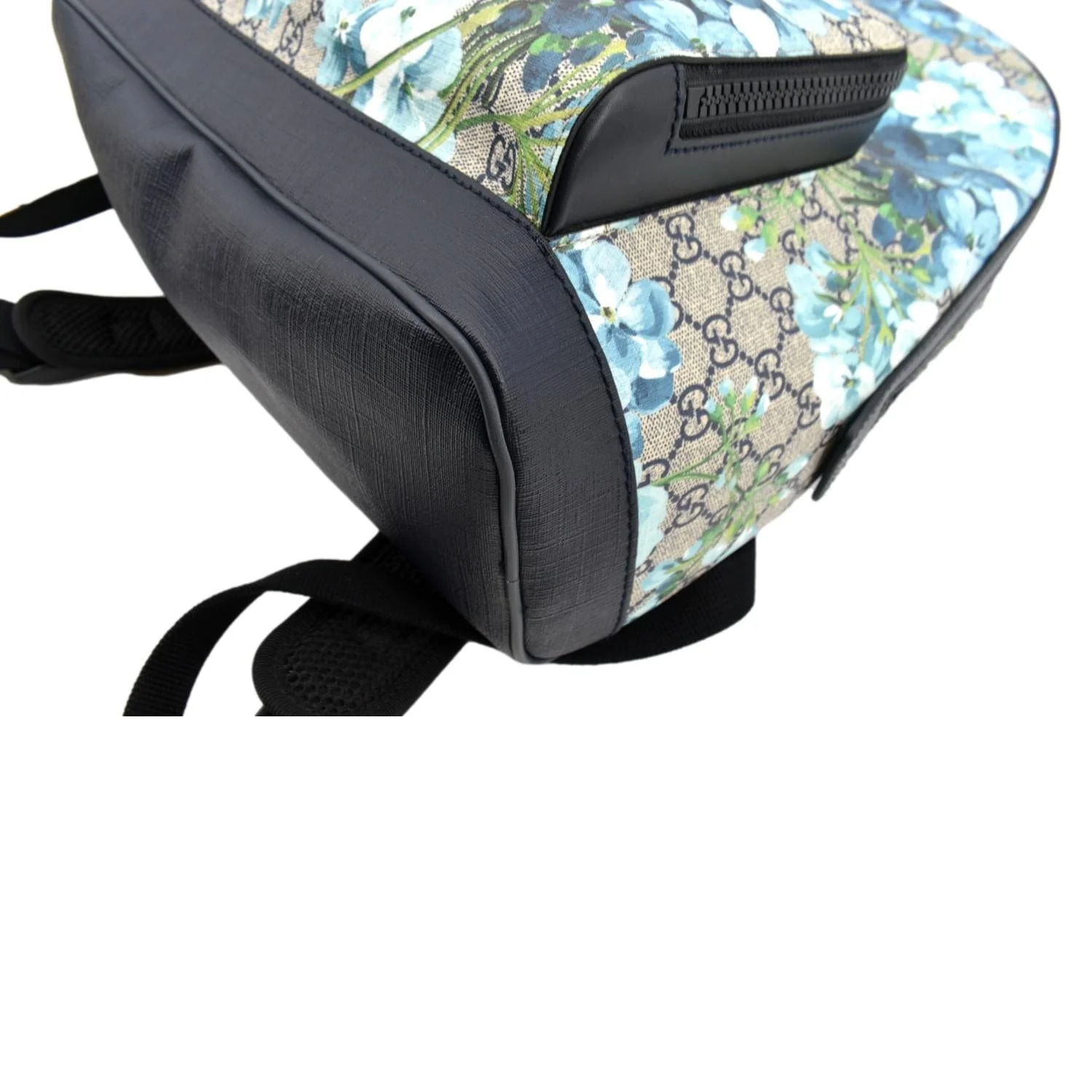 GUCCI Blooms GG Supreme Monogram Backpack Light Blue 546324 - Image 7