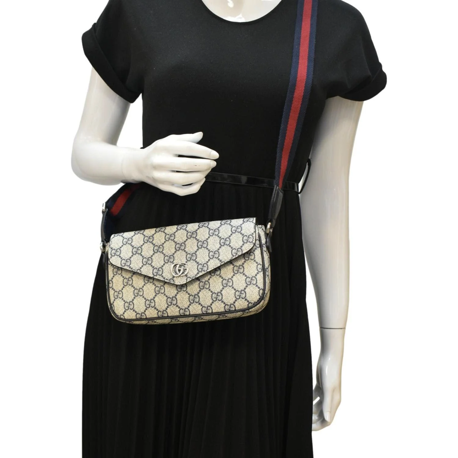 GUCCI Bolso Cruzado Ophidia Mini GG Supreme Canvas Crossbody Bag Beige 764961 - Image 2
