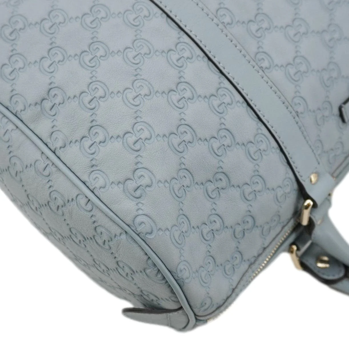 GUCCI Joy Medium Leather Boston Bag Light Blue 265697 - Image 6