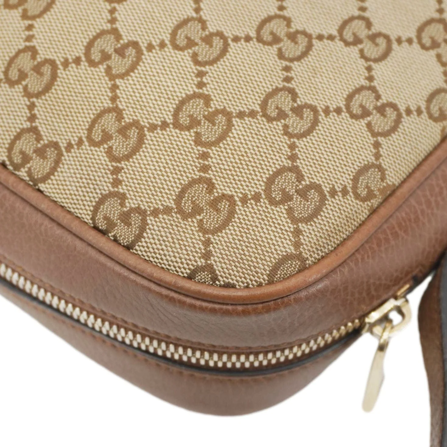 GUCCI Bree GG Canvas Camera Crossbody Bag Beige 449413 - Image 7
