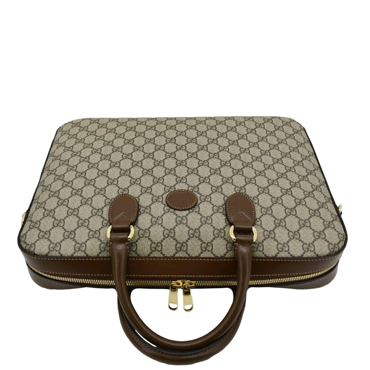 GUCCI Interlocking GG Supreme Canvas Briefcase Shoulder Bag Brown 674140 - Image 5