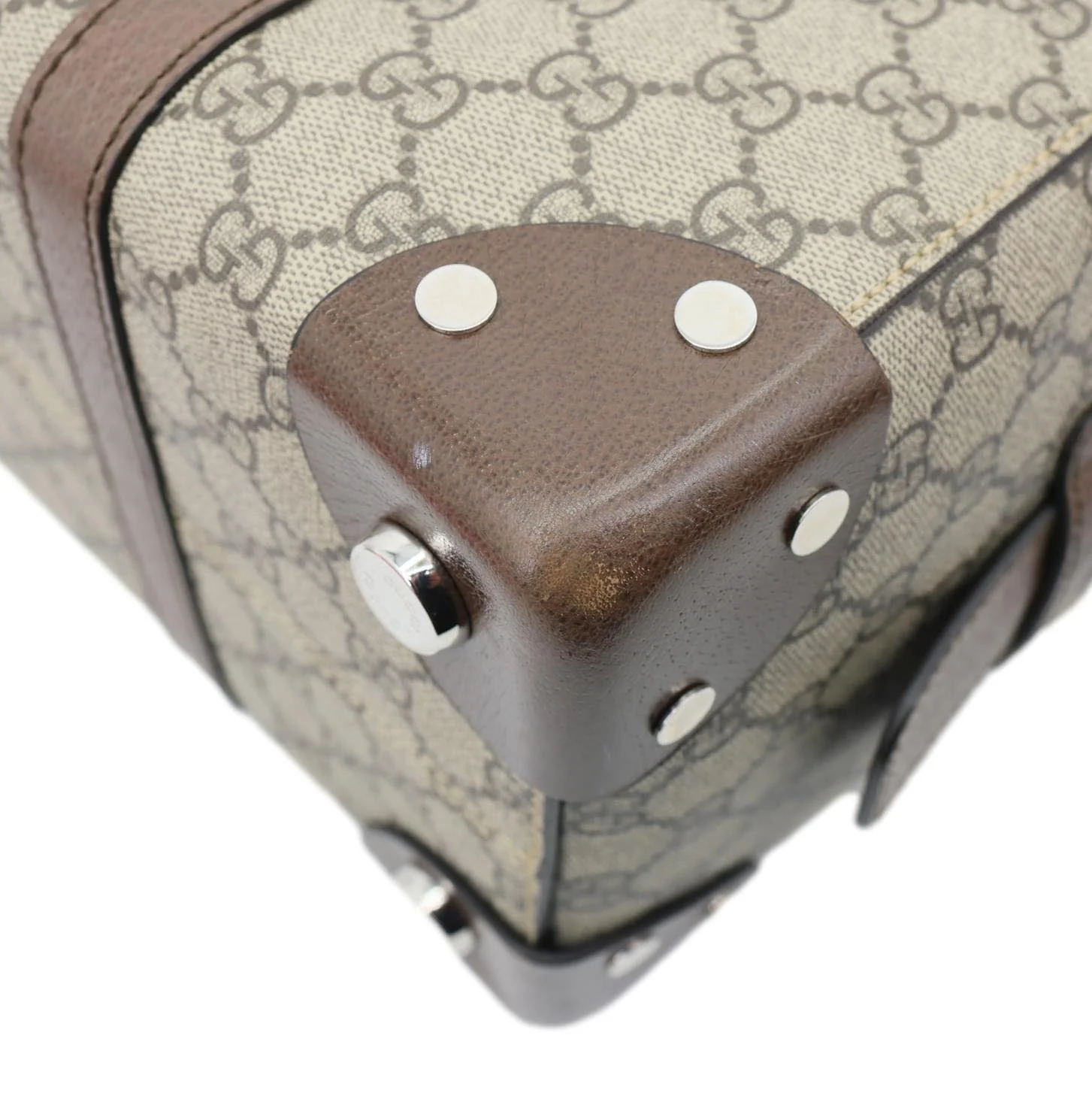 GUCCI Buckle GG Supreme Canvas Tote Shoulder Bag Beige 626356 - Image 8