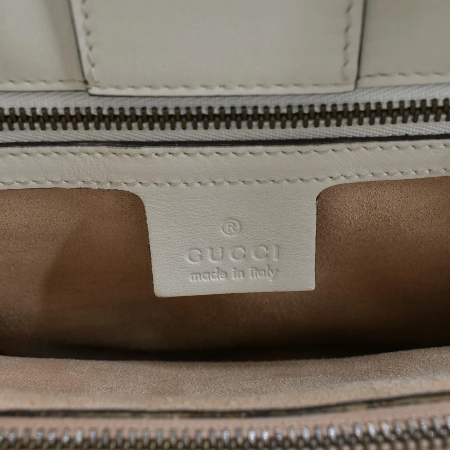 GUCCI GG Marmont Calfskin Matelasse Leather Shoulder Bag Off White 448054 - Image 11