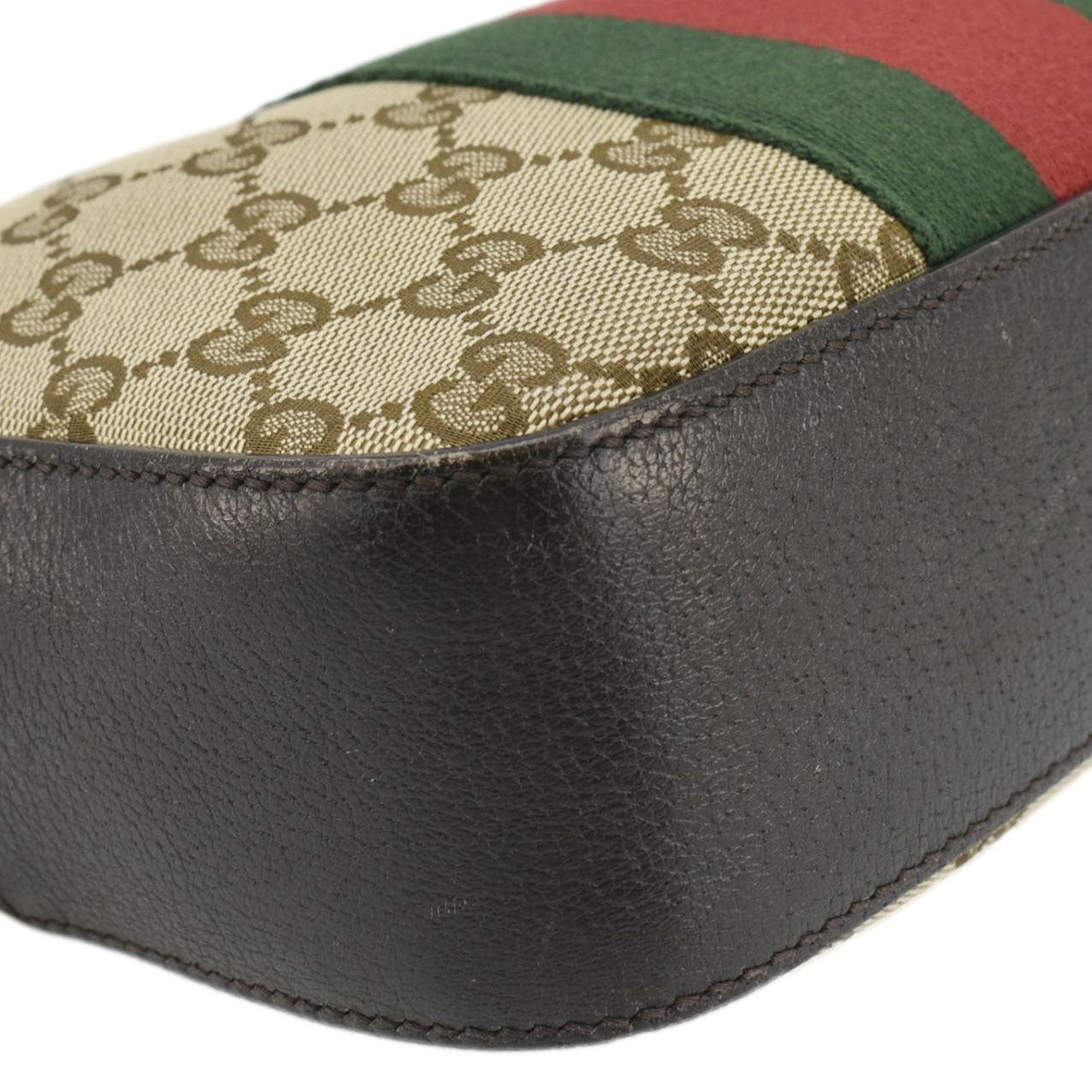 GUCCI Bee Web GG Canvas Camera Crossbody Bag Beige 412008 - Image 8