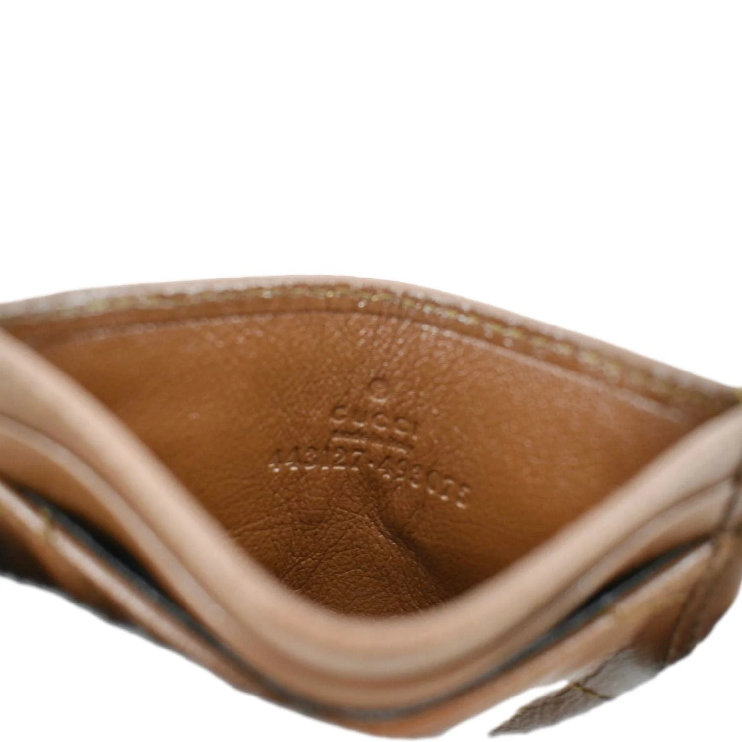 GUCCI GG Marmont Leather Card Case Tan 443127 - Image 11