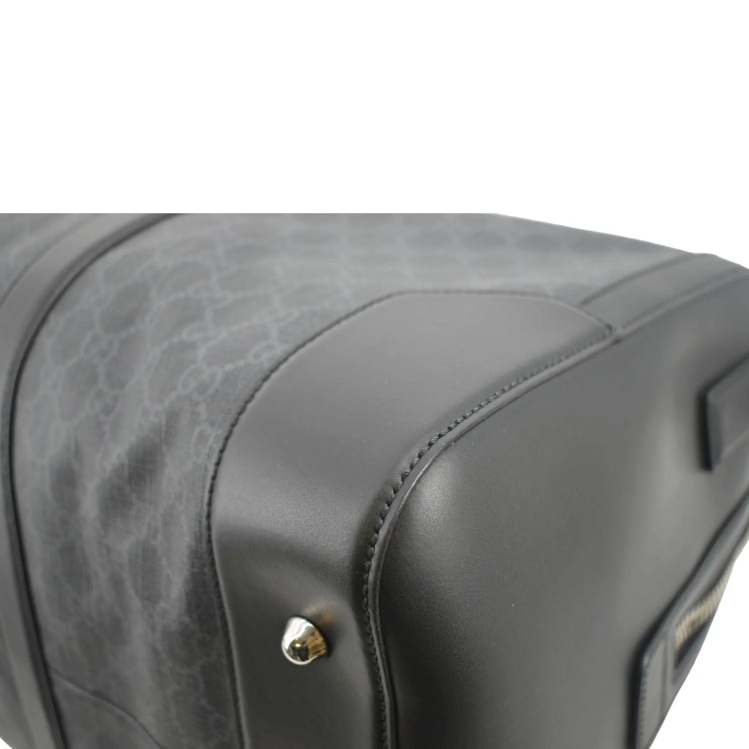 GUCCI Carry-on GG Supreme Canvas Duffle Bag Black 478323 - Image 10
