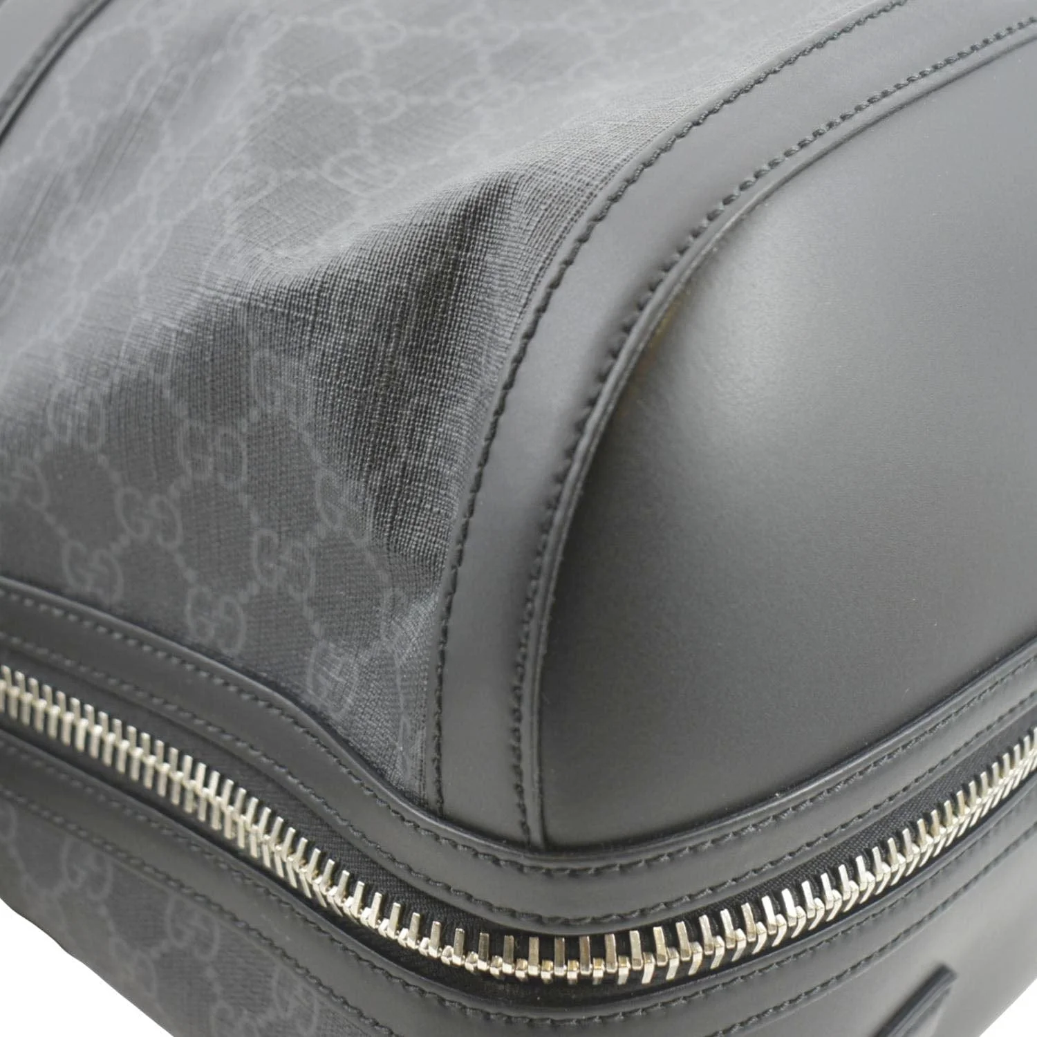 GUCCI Carry-on GG Supreme Canvas Duffle Bag Black 478323 - Image 8