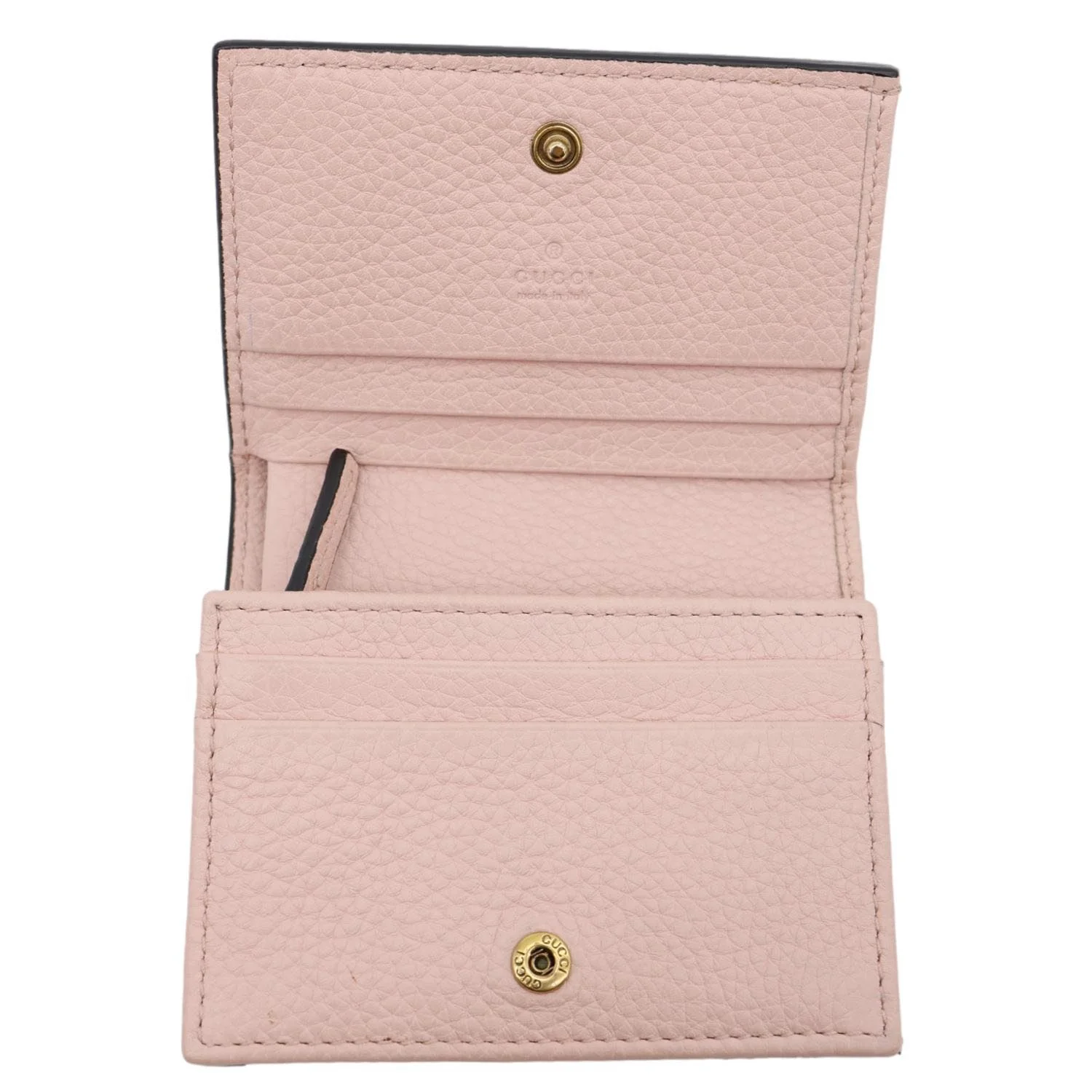GUCCI Cellarius Blind for Love Animalier Leather Card Case Pink 460185 - Image 11