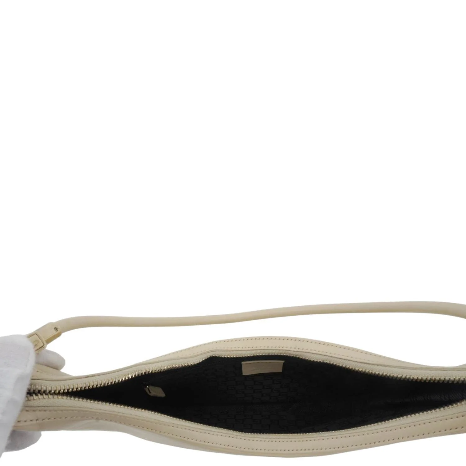 GUCCI Leather Shoulder Bag Cream 001.3812 - Image 10