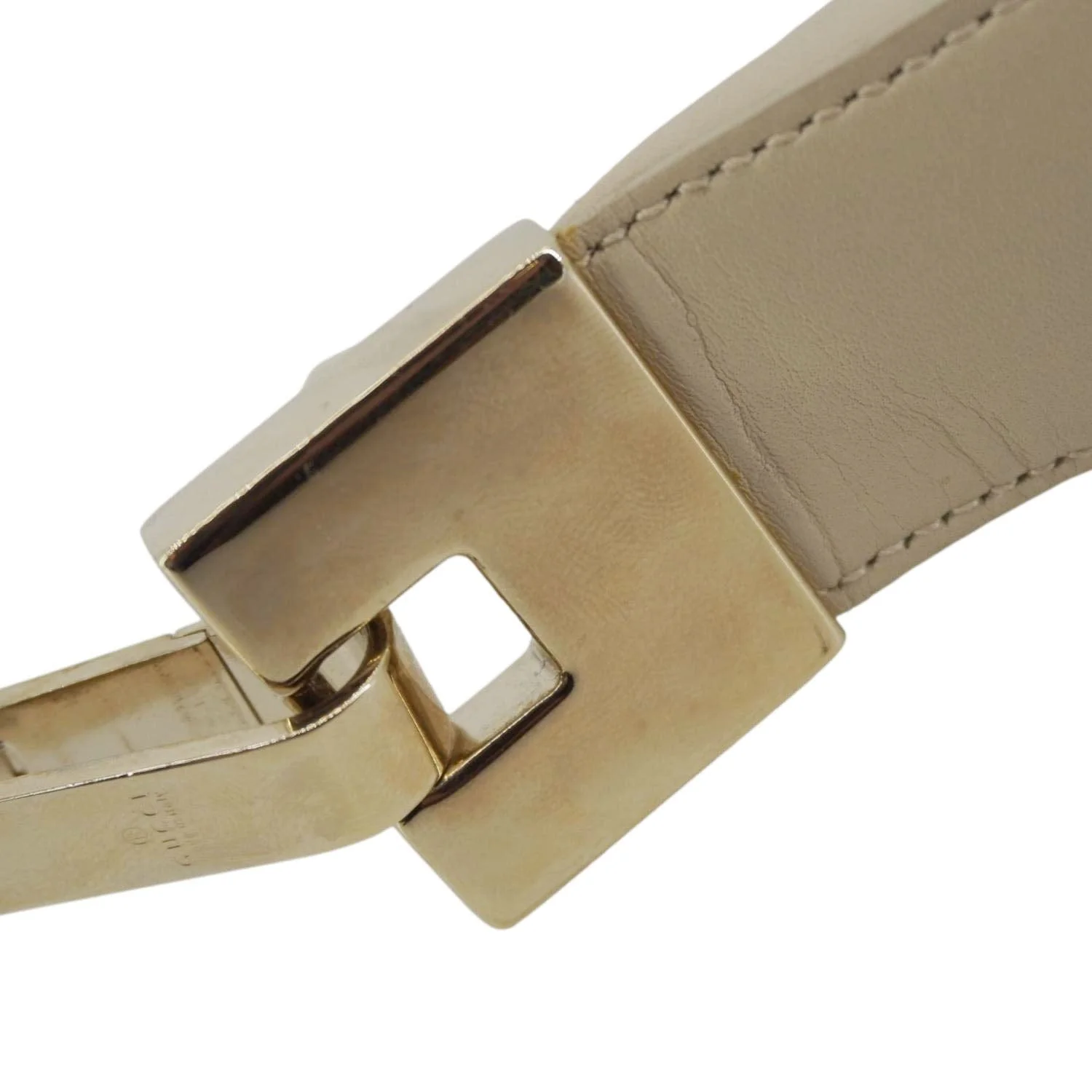 GUCCI Leather Shoulder Bag Cream 001.3812 - Image 12