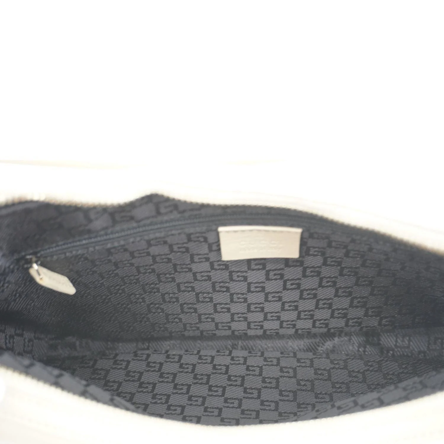 GUCCI Leather Shoulder Bag Cream 001.3812 - Image 14