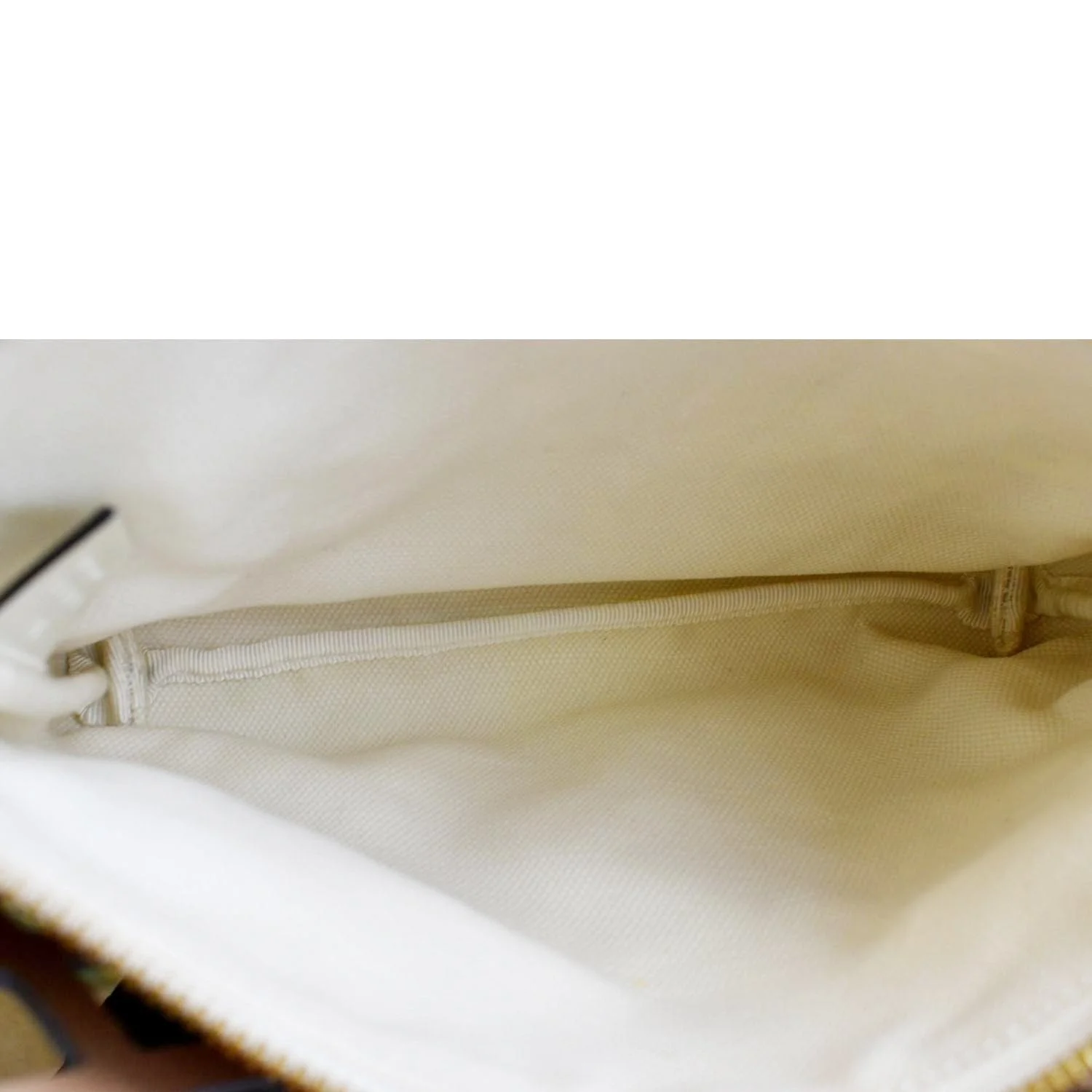 GUCCI Cutout Medium Floral Canvas Shoulder Bag White 550138 - Image 11