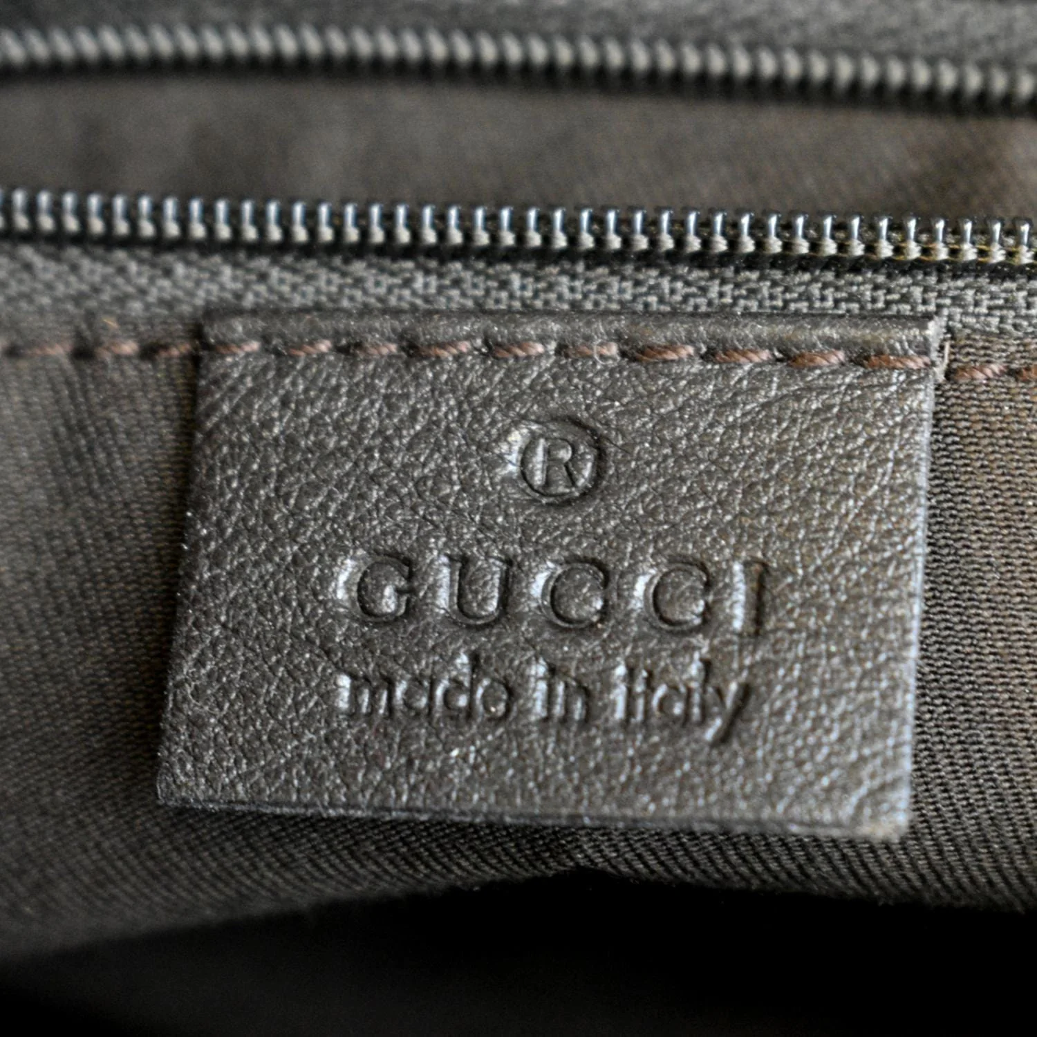 GUCCI D Ring Monogram Hobo Bag Brown 190525 - Image 11